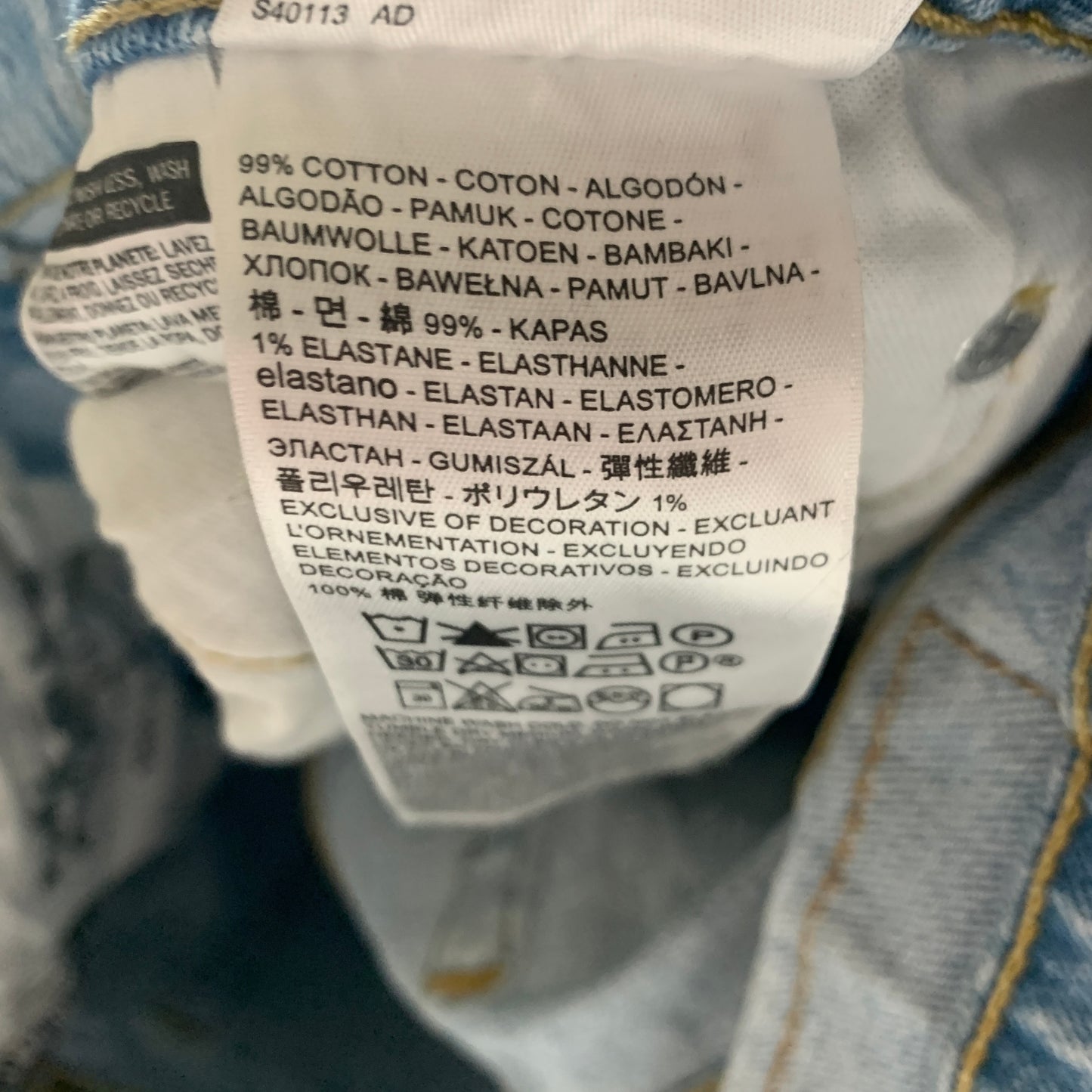 LEVI'S 512 Jeans W32 L34 Mens Slim Fit Tapered Blue