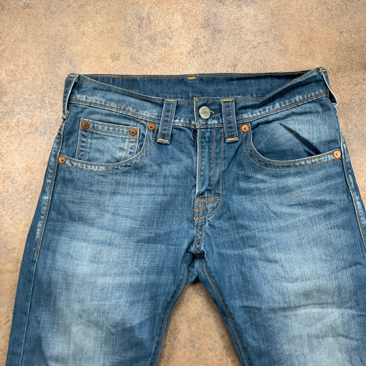 LEVI'S Jeans W30 L26 Mens Regular Fit Straight Blue
