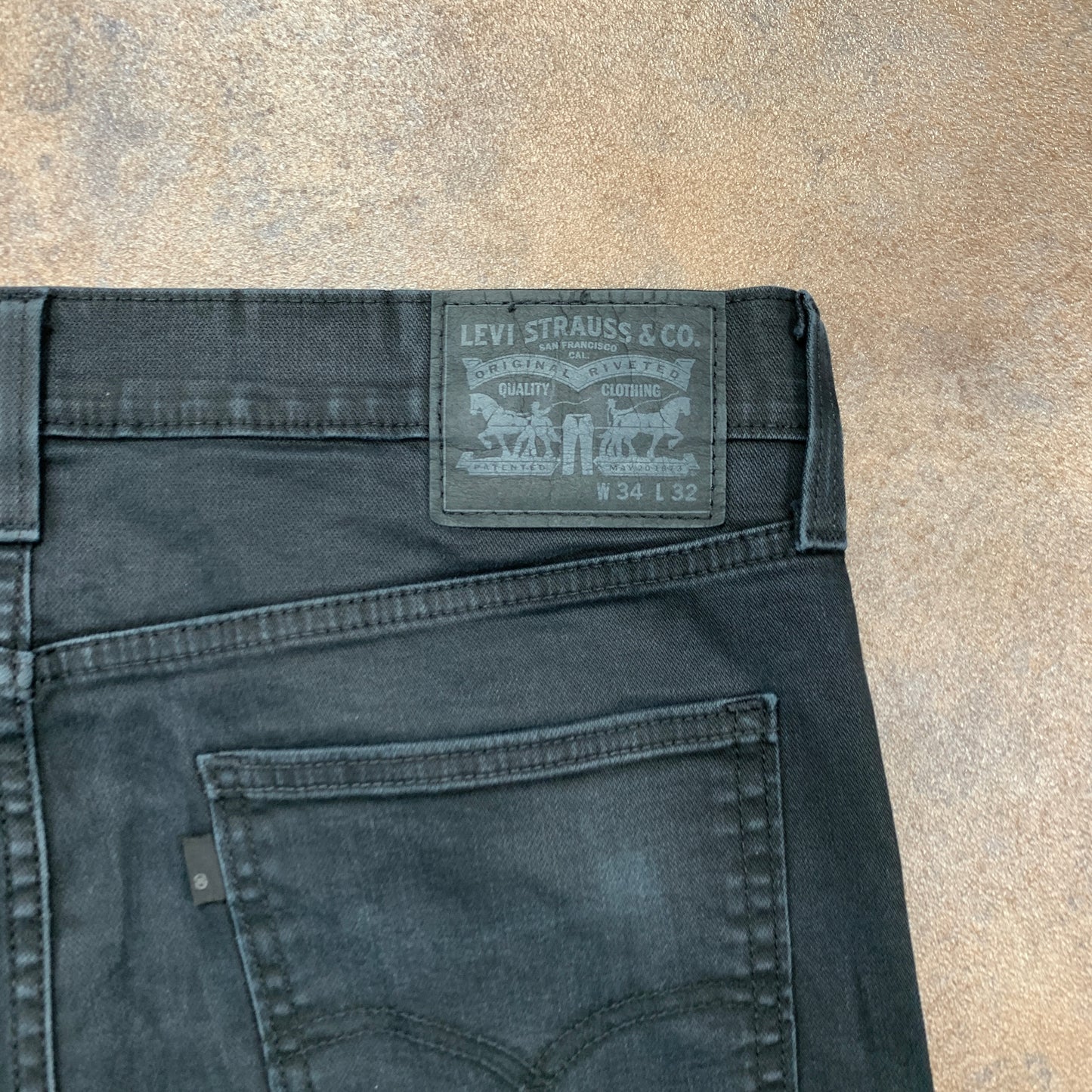 LEVI'S Jeans W34 L30 Mens Slim Fit Tapered Grey