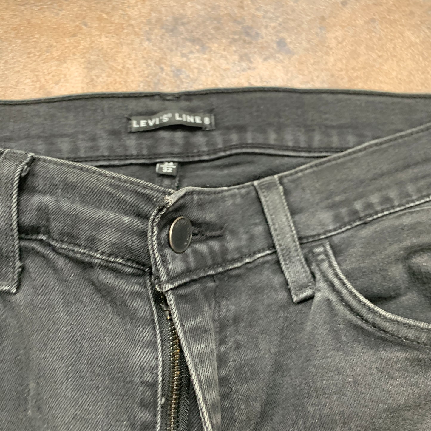 LEVI'S Line 8 Jeans W34 L30 Mens Skinny Fit Grey