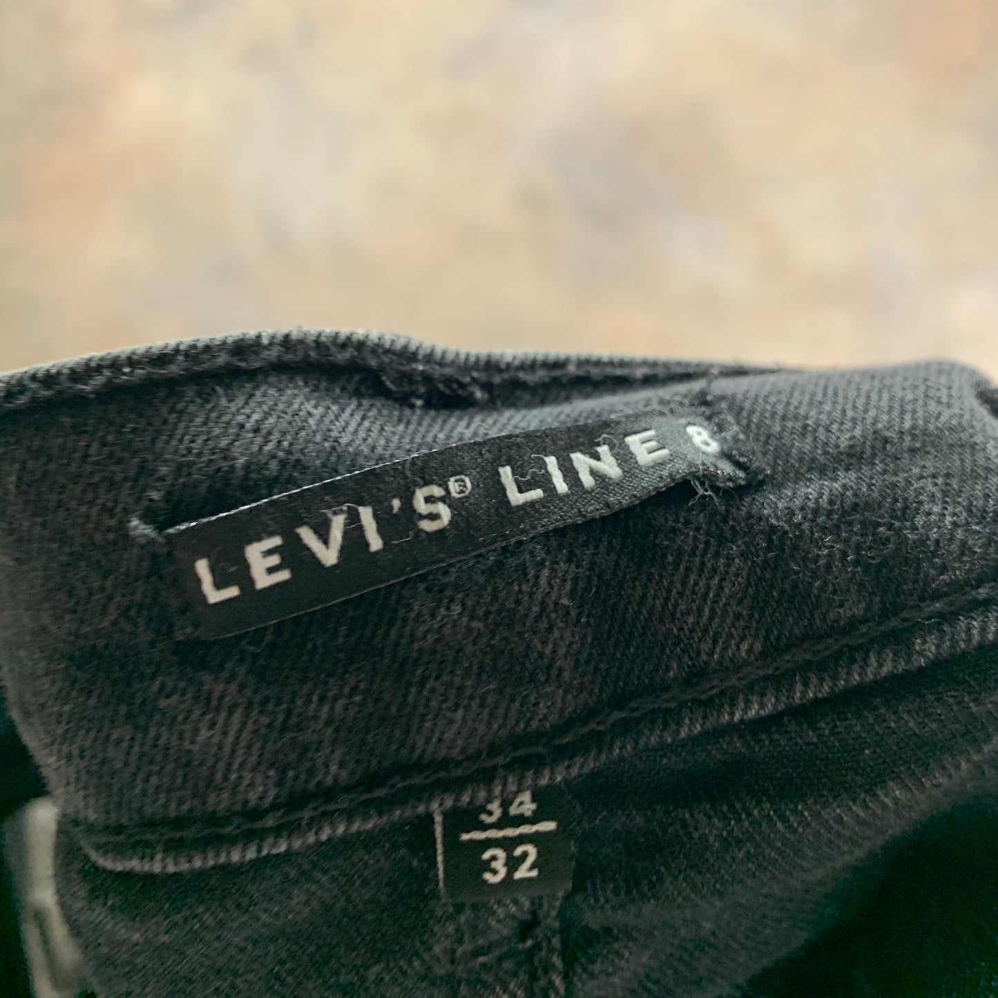 LEVI'S Line 8 Jeans W34 L30 Mens Skinny Fit Grey