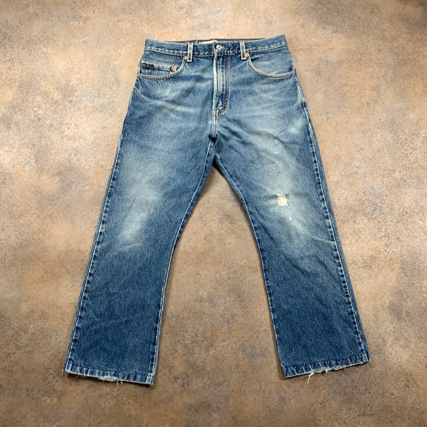 Vintage LEVI'S 517 Jeans W32 L26 Mens Bootcut Fit Blue