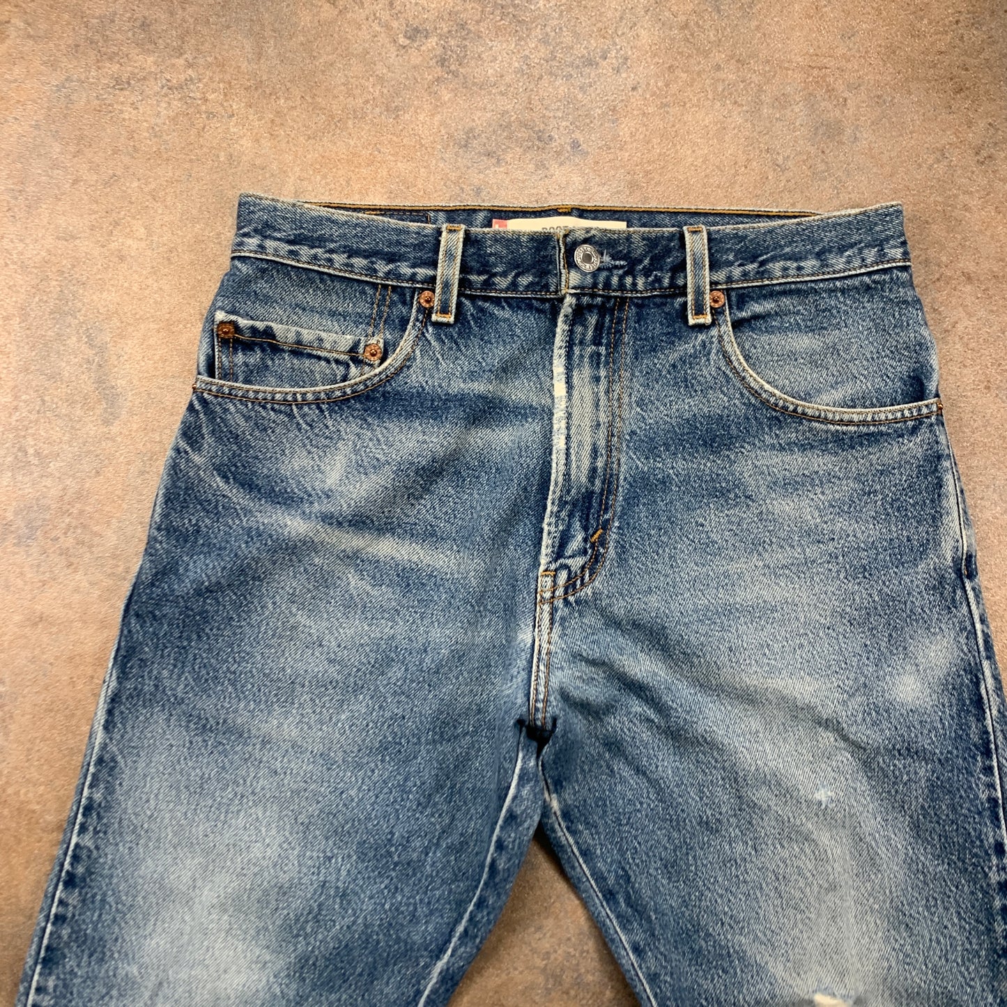 Vintage LEVI'S 517 Jeans W32 L26 Mens Bootcut Fit Blue