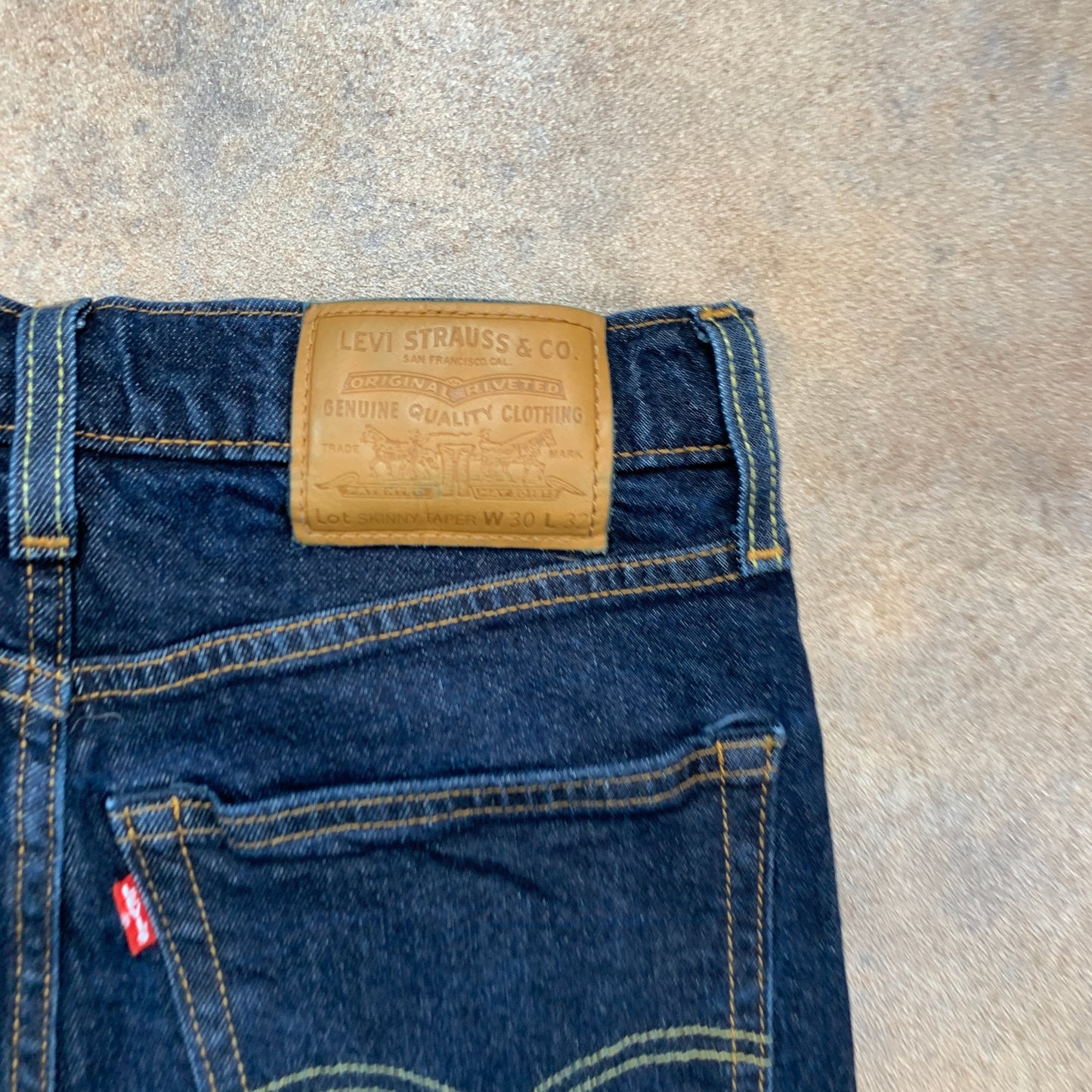 LEVI'S Skinny Tapered Jeans W28 L30 Mens Blue