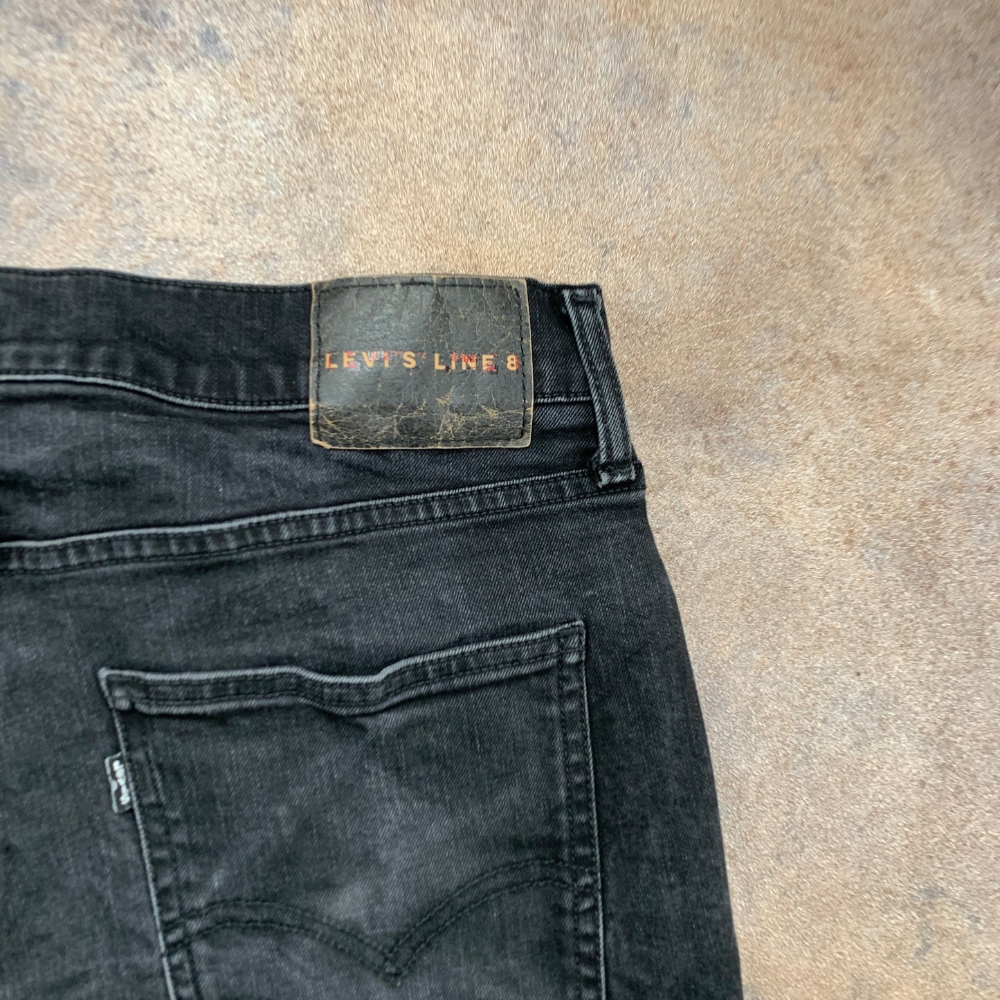 LEVI'S Line 8 Jeans W34 L30 Mens Skinny Fit Grey