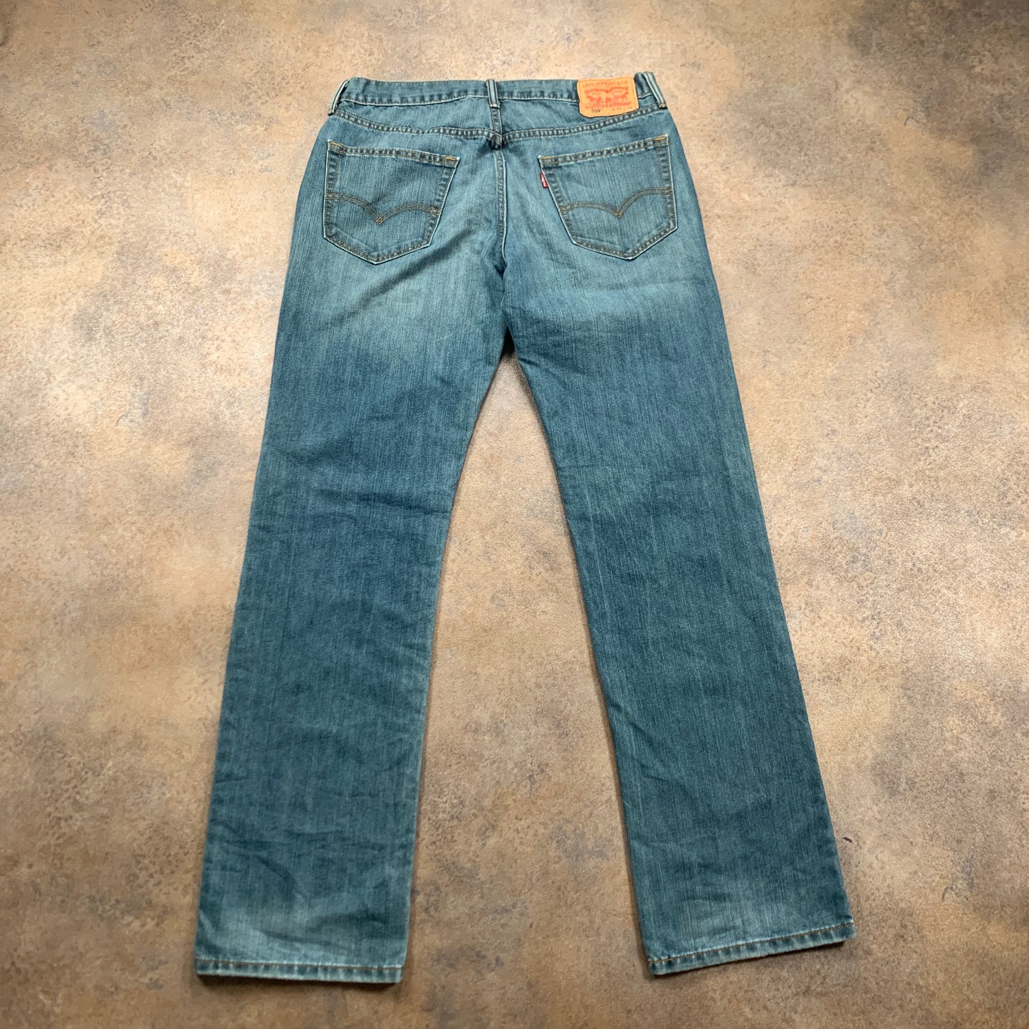 LEVI'S 559 Jeans W33 L34 Mens Regular Fit Straight Blue