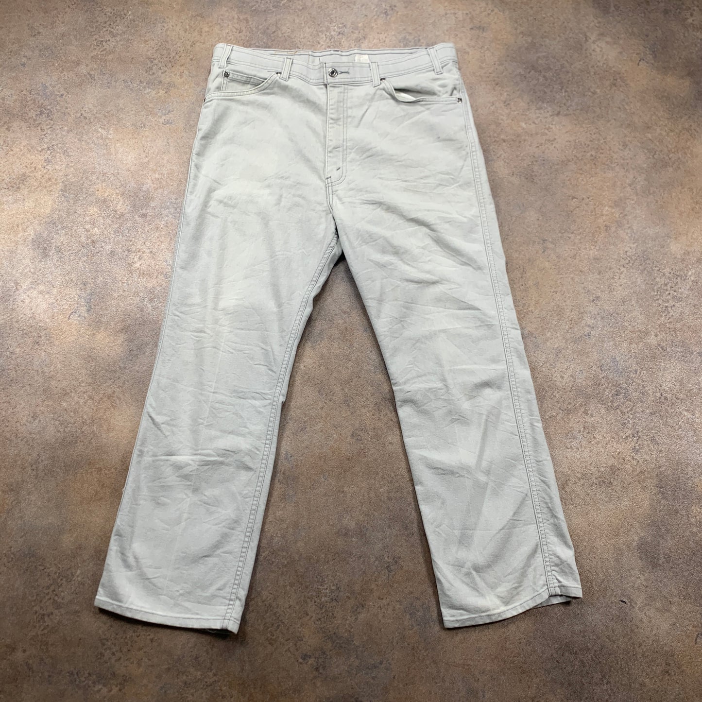 Vintage LEVI'S 70s Jeans W36 L28 Mens Relaxed Fit Straight Grey
