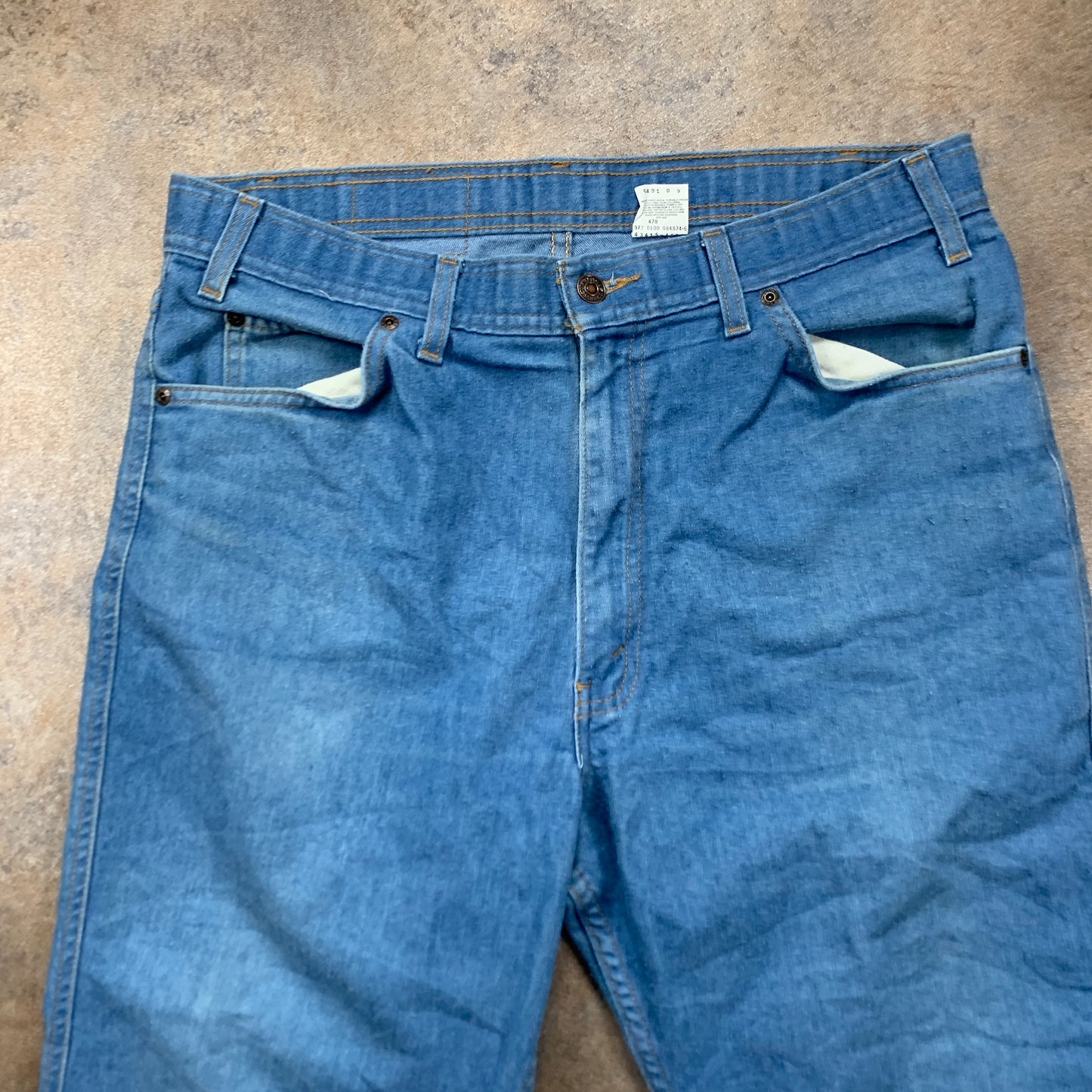 Vintage LEVI'S 70s Jeans W38 L26 Mens Relaxed Fit Straight Blue