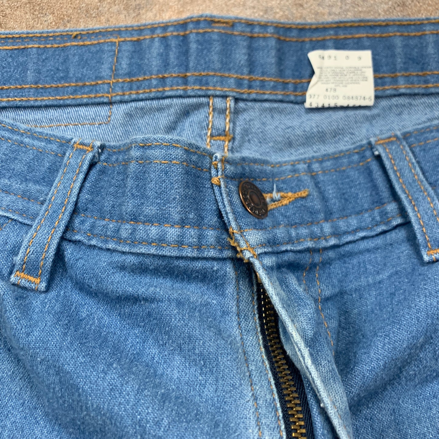 Vintage LEVI'S 70s Jeans W38 L26 Mens Relaxed Fit Straight Blue