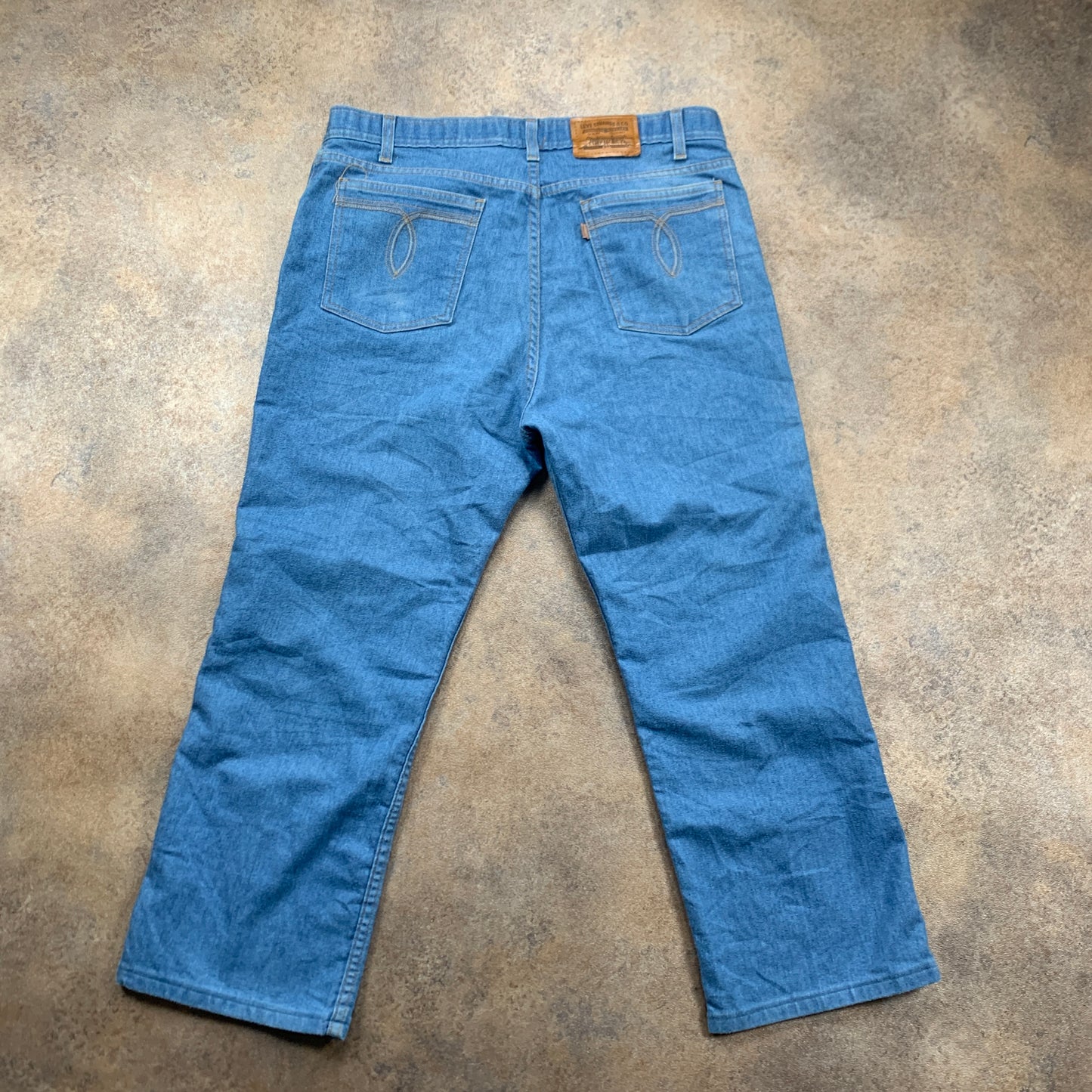 Vintage LEVI'S 70s Jeans W38 L26 Mens Relaxed Fit Straight Blue