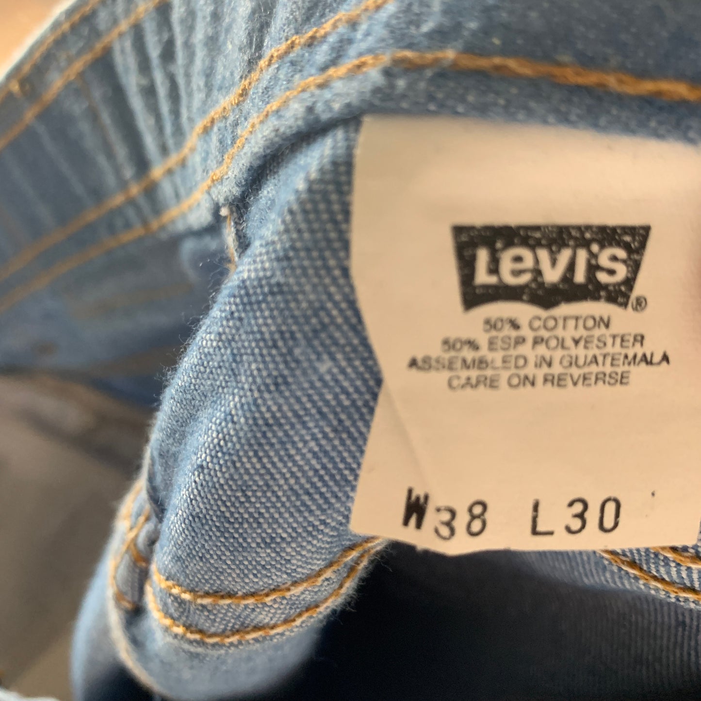 Vintage LEVI'S 70s Jeans W38 L26 Mens Relaxed Fit Straight Blue