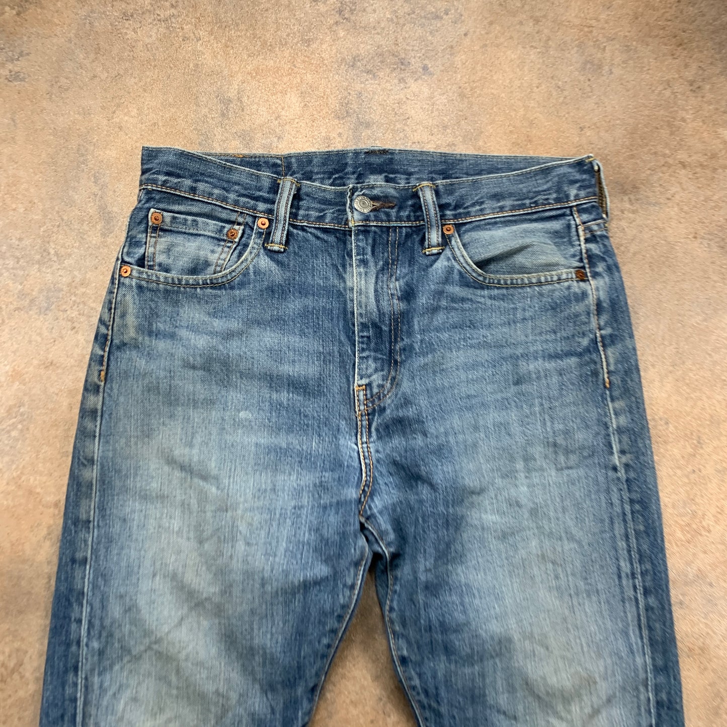 LEVI'S 522 Jeans W30 L29 Mens Slim Fit Tapered Blue