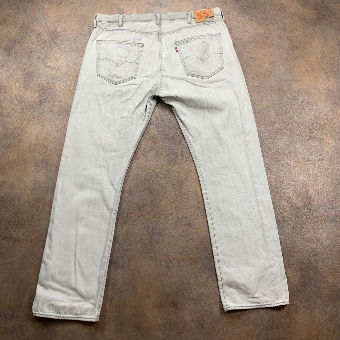 LEVI'S 501 Jeans W38 L32 Mens Regular Fit Straight Grey