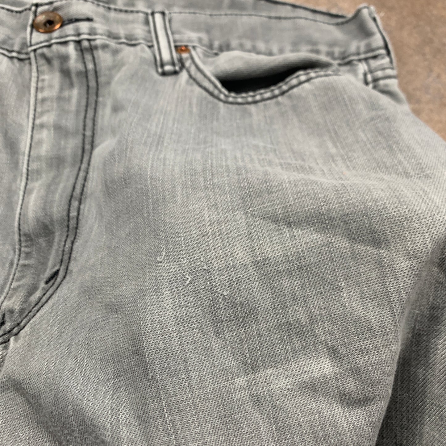 LEVI'S 505 Jeans W38 L27 Mens Regular Fit Straight Grey