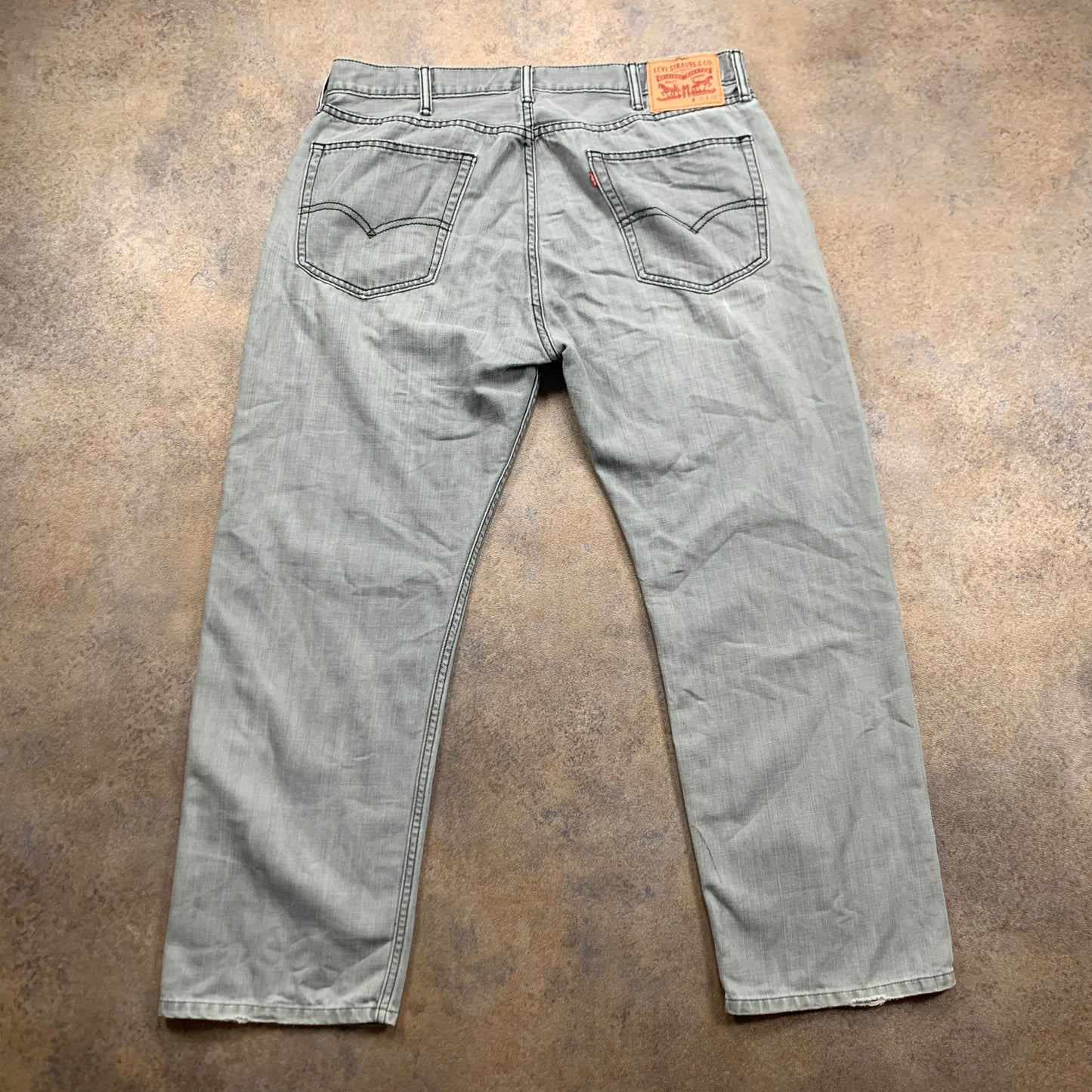 LEVI'S 505 Jeans W38 L27 Mens Regular Fit Straight Grey