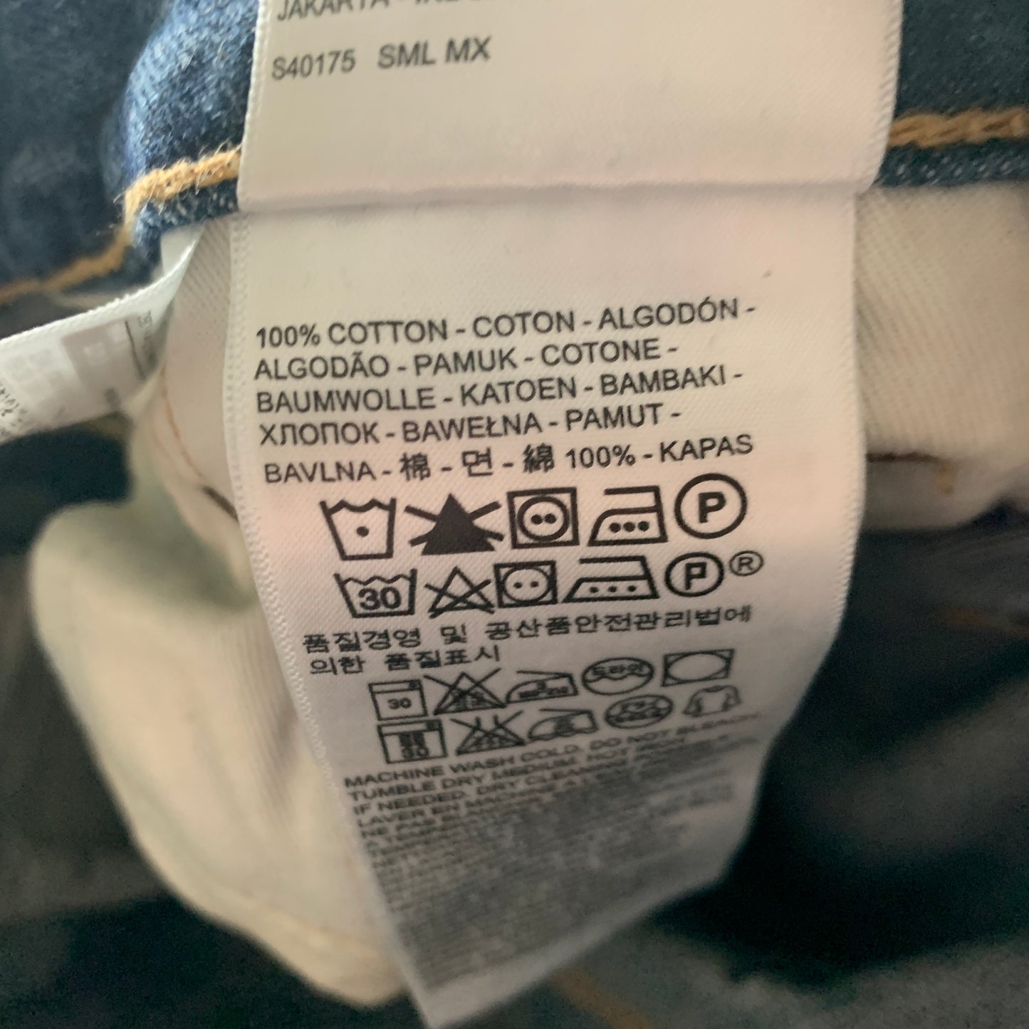 LEVI'S 522 Jeans W29 L32 Mens Slim Fit Tapered Blue