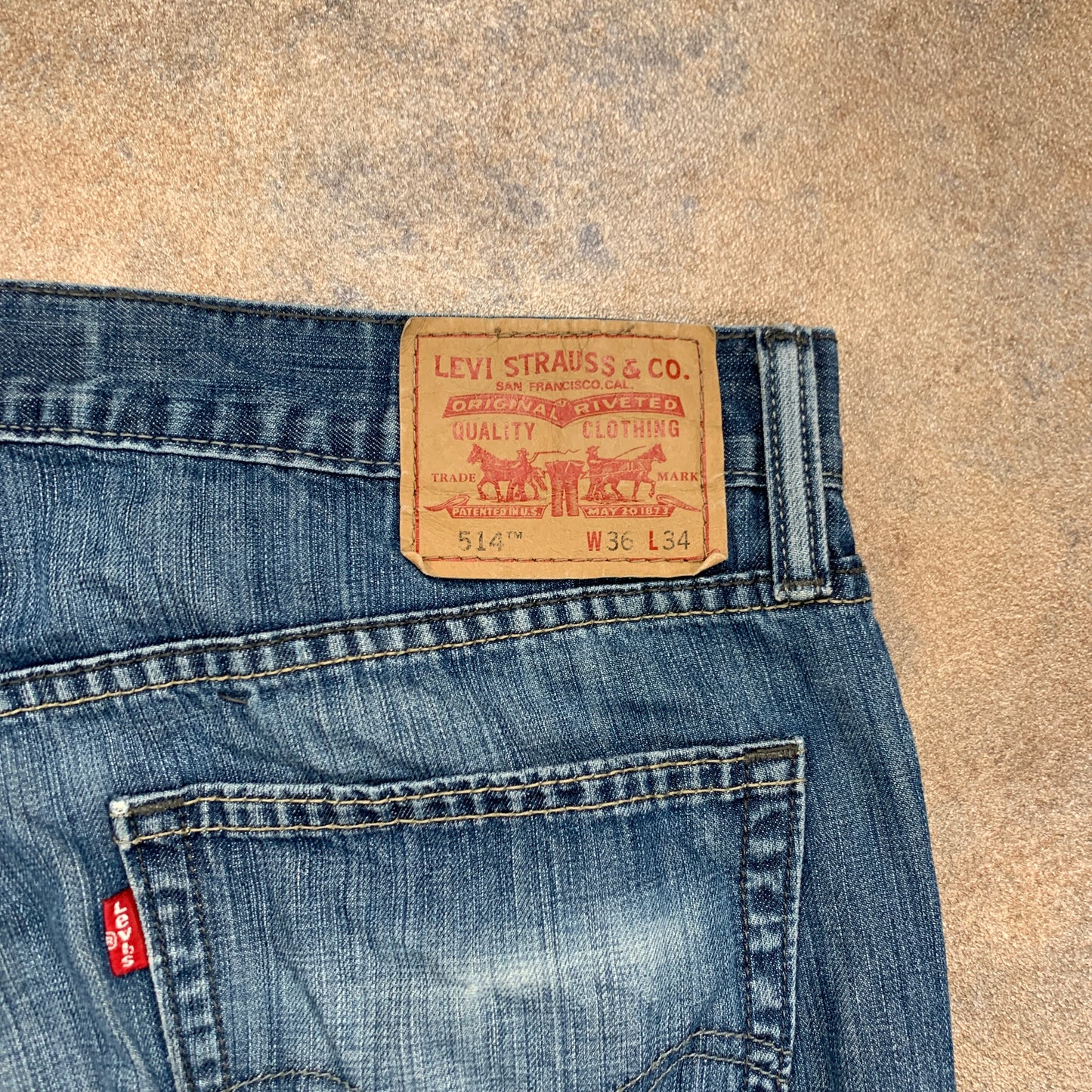 Vintage LEVI'S 514 Jeans W36 L34 Mens Regular Fit Straight Blue