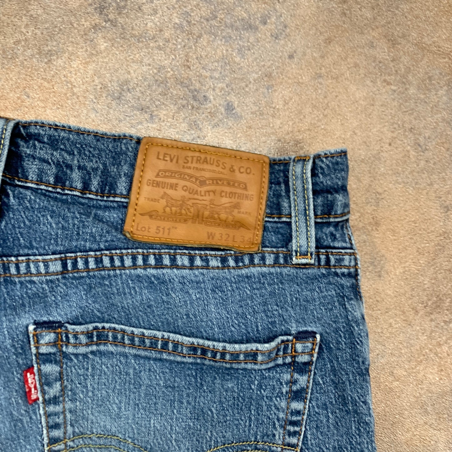 LEVI'S 511 Jeans W32 L33 Mens Slim Fit Blue