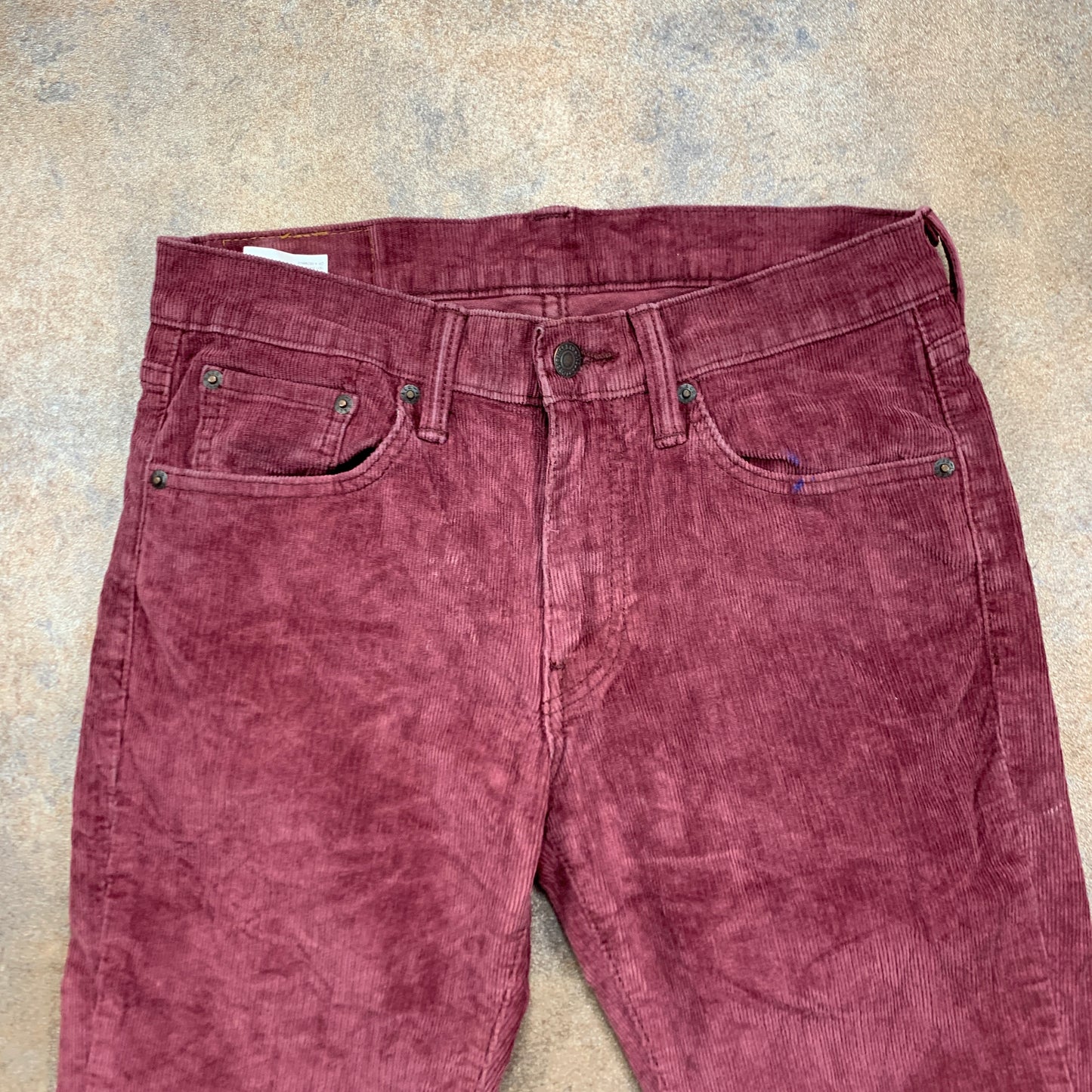 LEVI'S 511 Jeans W29 L29 Mens Slim Fit Purple Corduroy