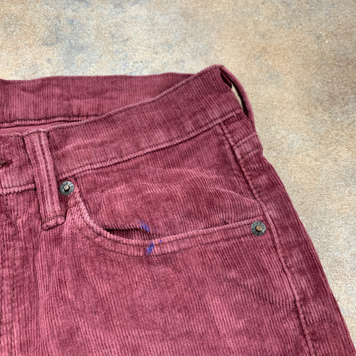 LEVI'S 511 Jeans W29 L29 Mens Slim Fit Purple Corduroy