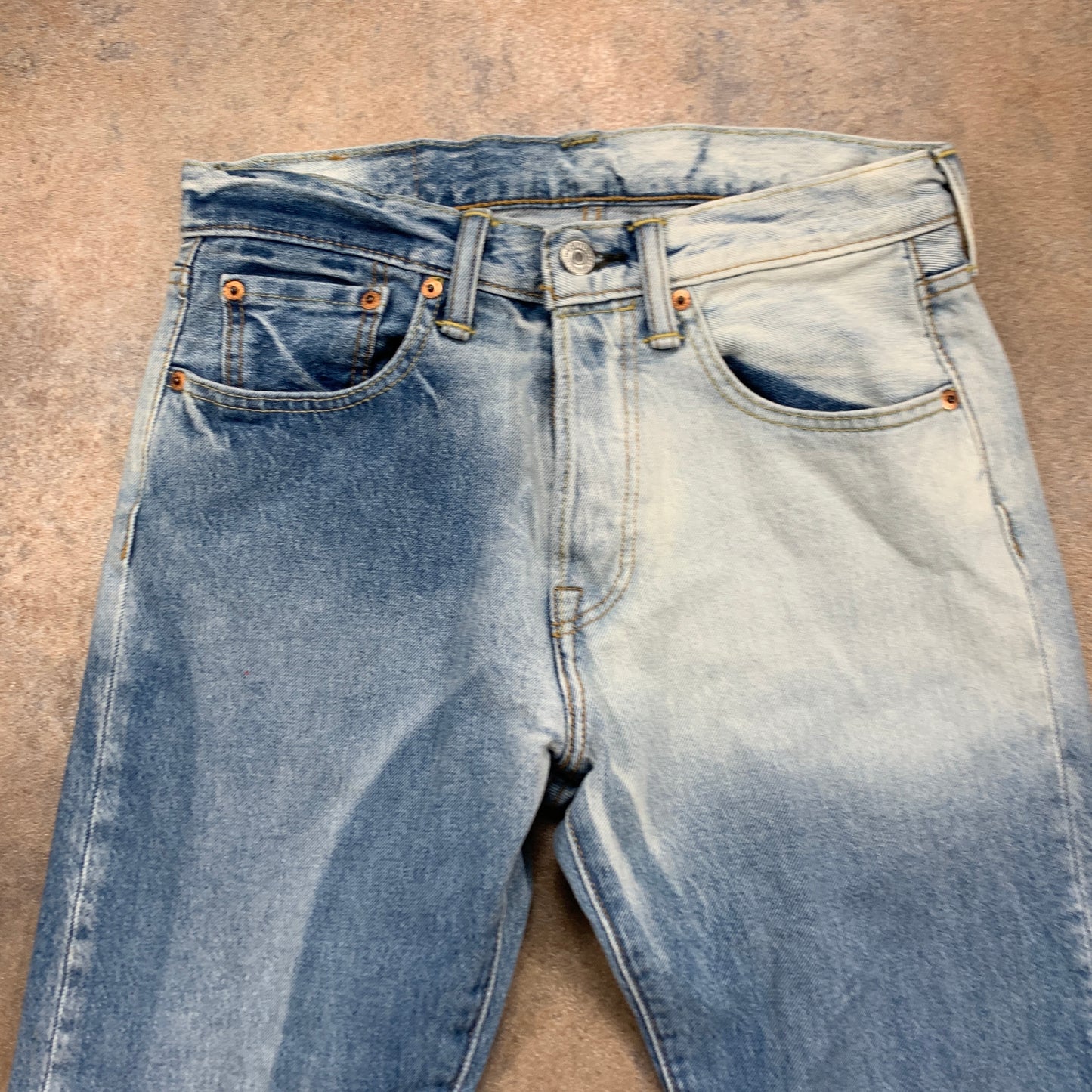 LEVI'S 501 Jeans W29 L32 Mens Slim Fit Straight Blue