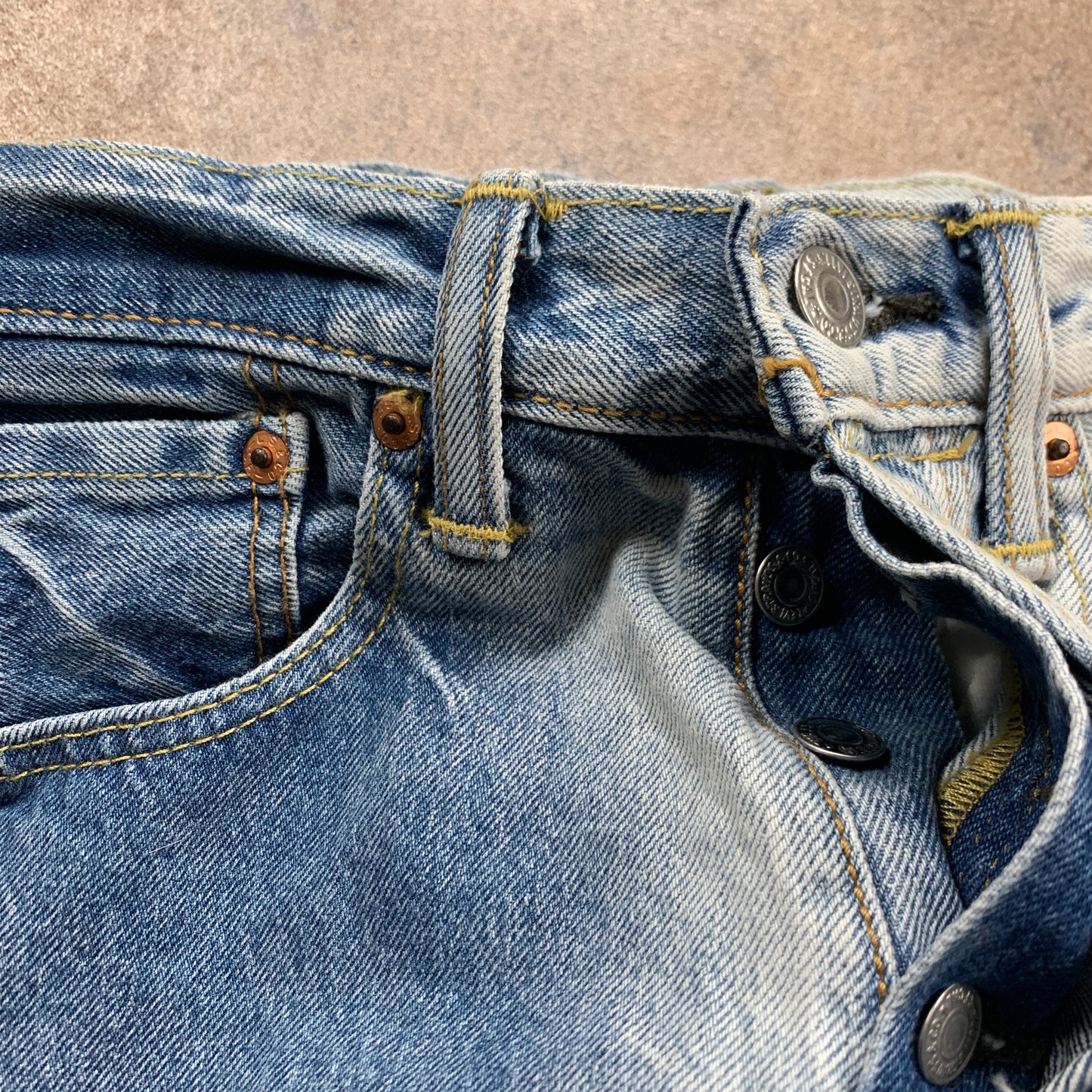 LEVI'S 501 Jeans W29 L32 Mens Slim Fit Straight Blue
