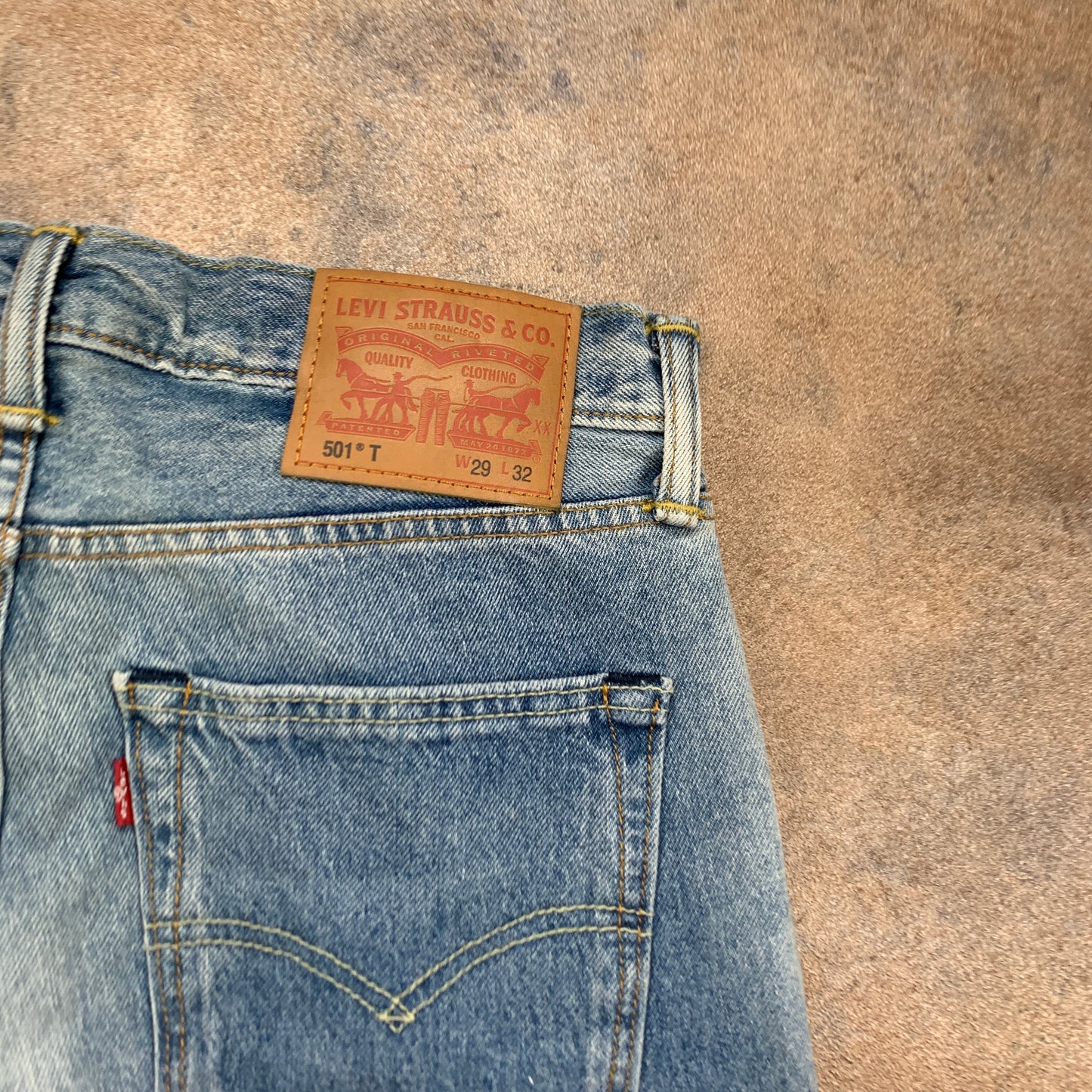 LEVI'S 501 Jeans W29 L32 Mens Slim Fit Straight Blue