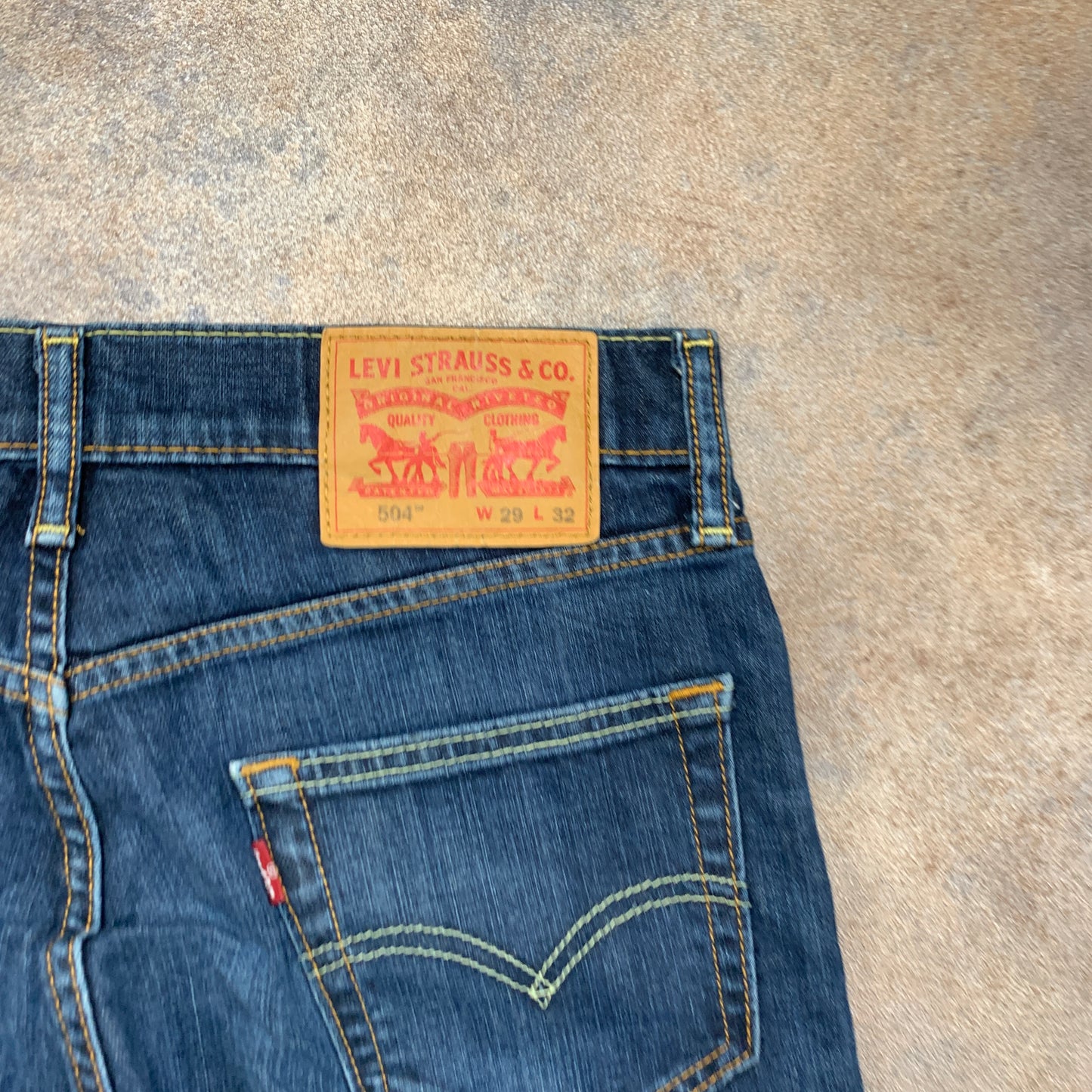 LEVI'S 504 Jeans W29 L28 Mens Regular Fit Straight Blue