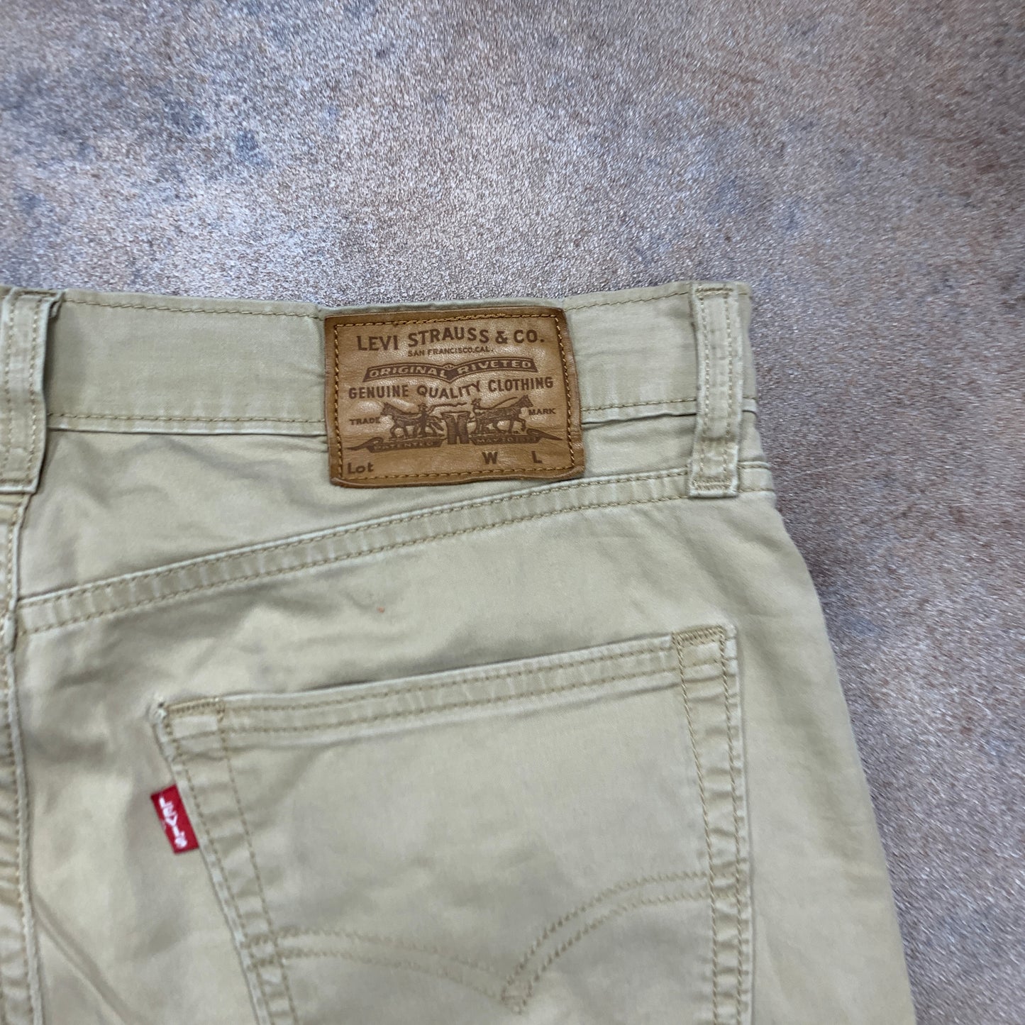 LEVI'S 511 Jeans W32 L31 Mens Slim Fit Beige