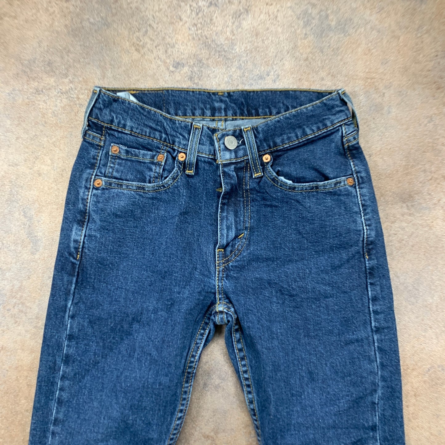 LEVI'S 519 Jeans W28 L29 Mens Skinny Fit Blue