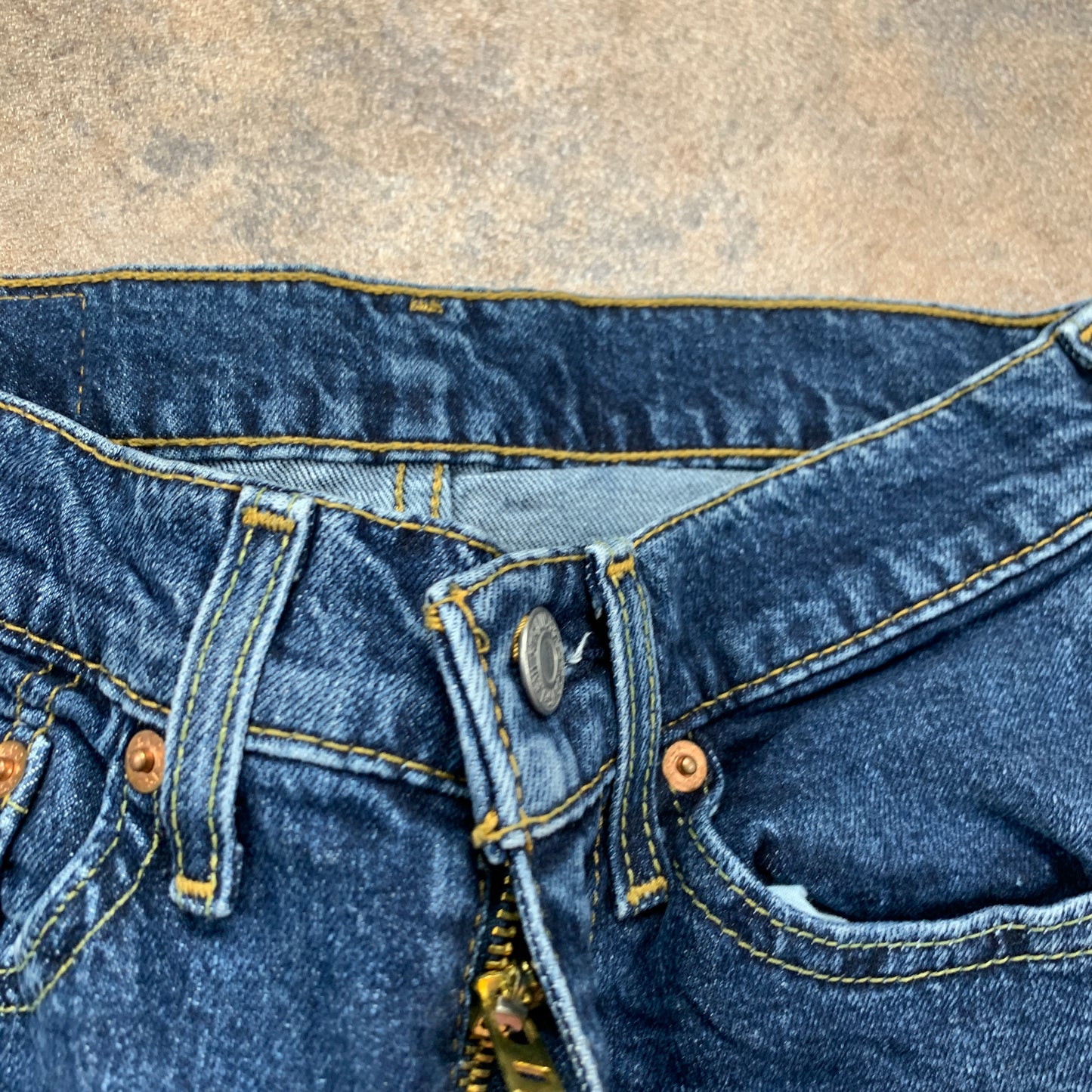 LEVI'S 519 Jeans W28 L29 Mens Skinny Fit Blue