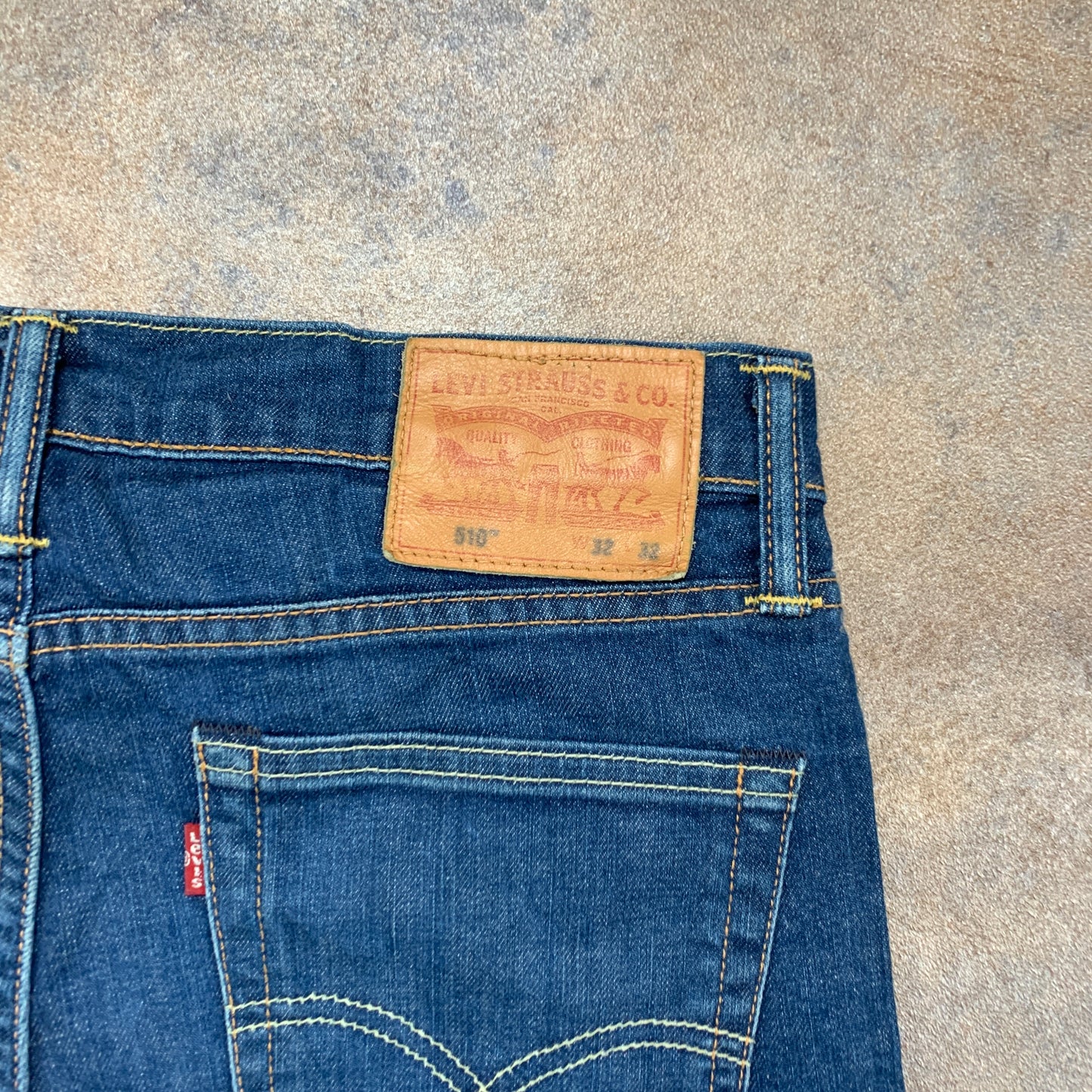 LEVI'S 510 Jeans W32 L30 Mens Skinny Fit Blue