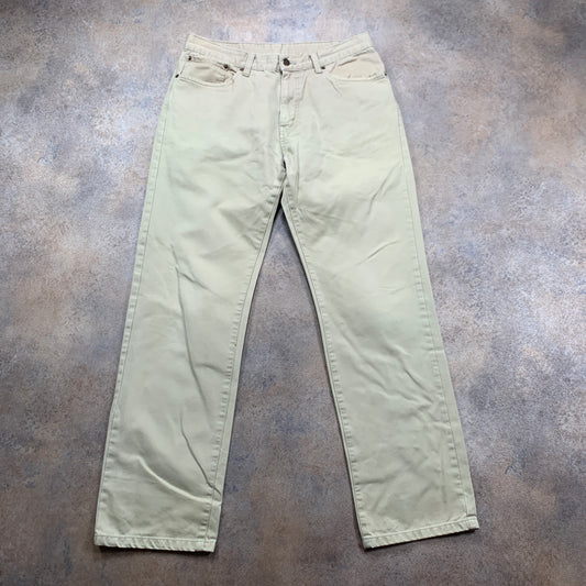 LEVI'S 753 Jeans W32 L31 Mens Relaxed Fit Straight Beige