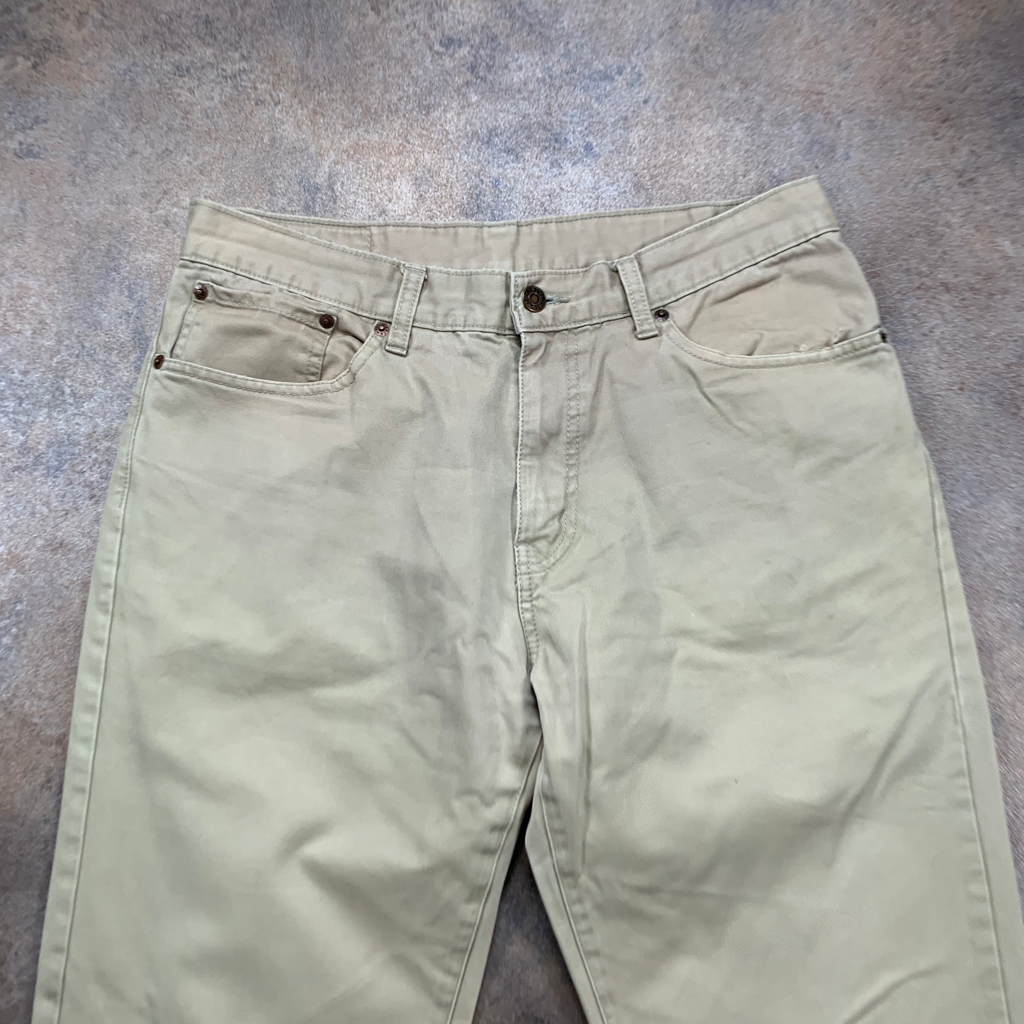 LEVI'S 753 Jeans W32 L31 Mens Relaxed Fit Straight Beige