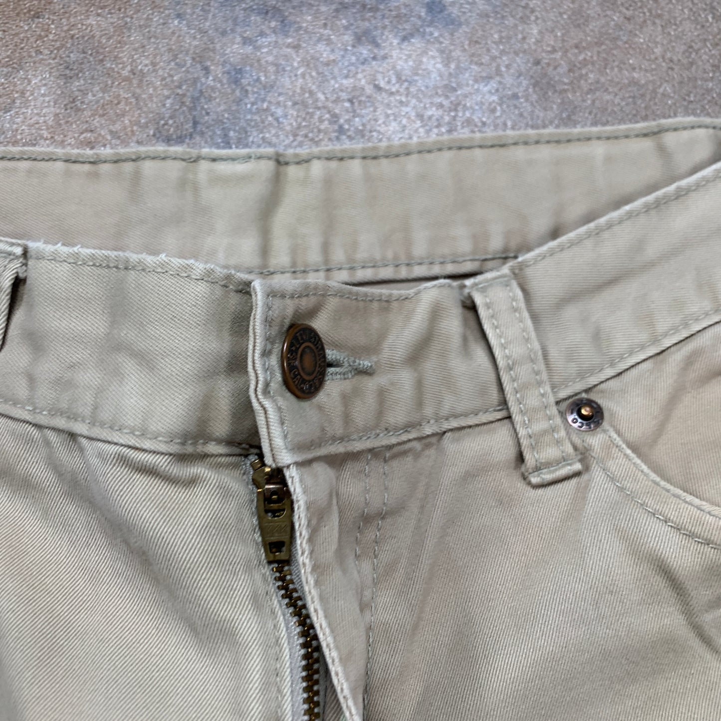 LEVI'S 753 Jeans W32 L31 Mens Relaxed Fit Straight Beige