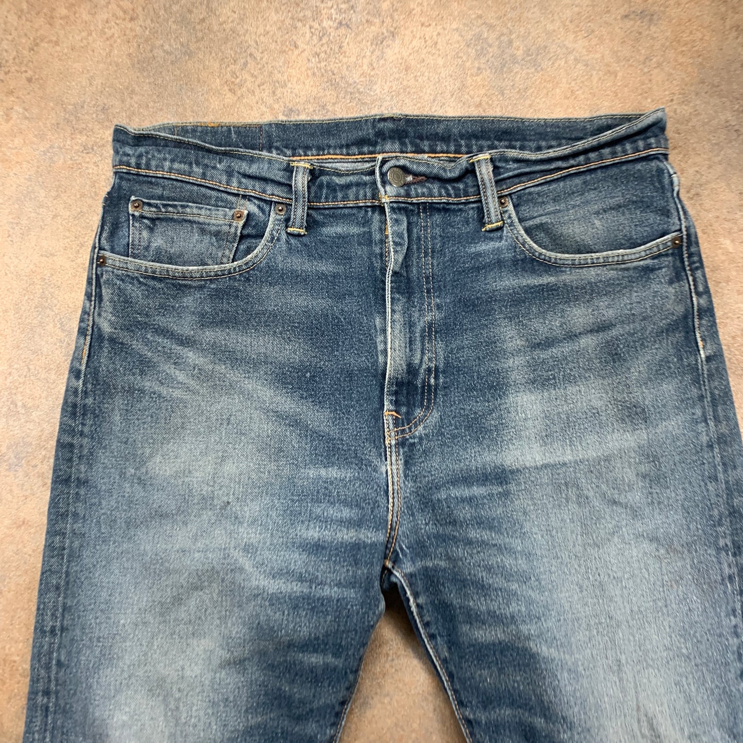 LEVI'S 522 Jeans W36 L30 Mens Slim Fit Tapered Blue