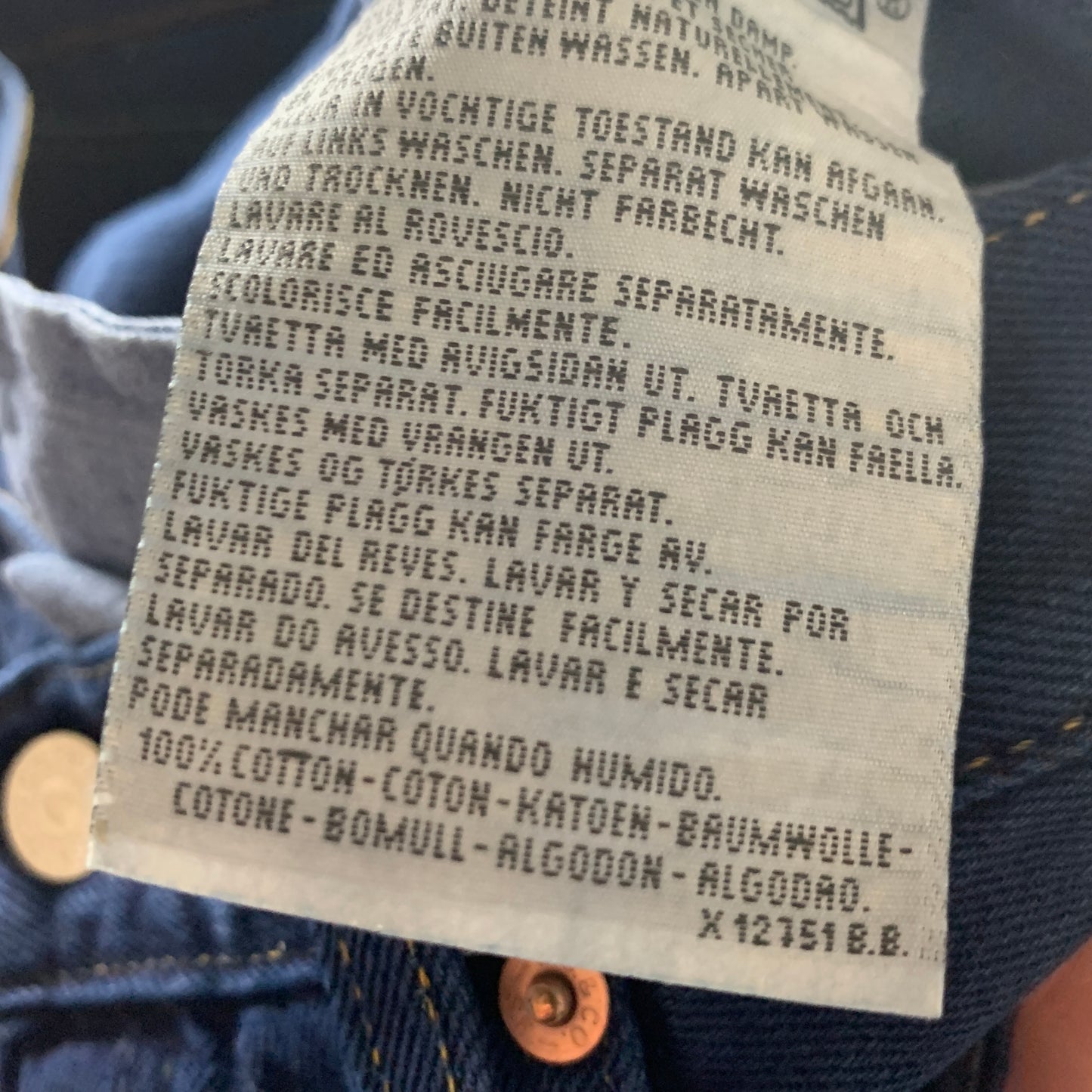 Vintage LEVI'S 508 Jeans W36 L32 Mens Relaxed Fit Straight Blue
