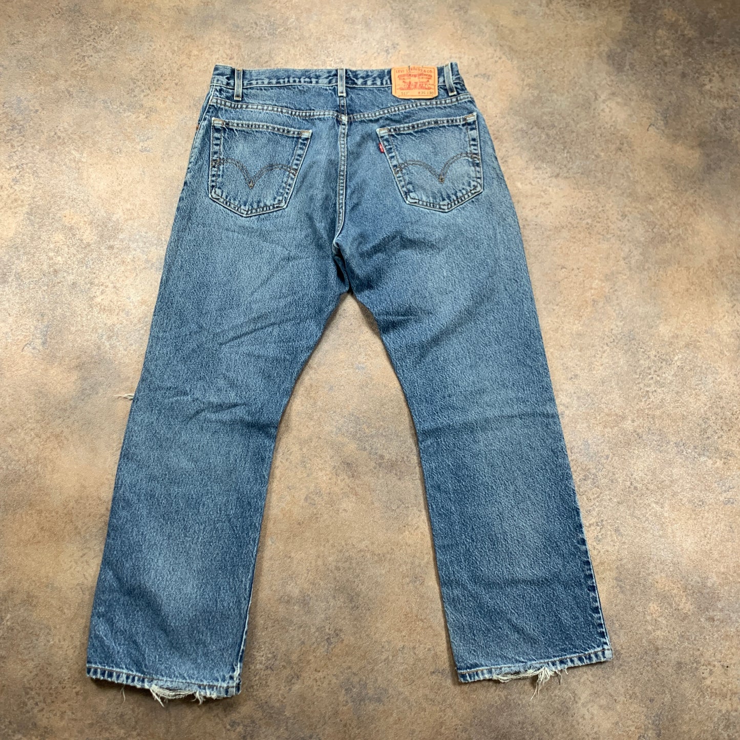 Vintage LEVI'S 517 Jeans W36 L30 Mens Bootcut Fit Blue