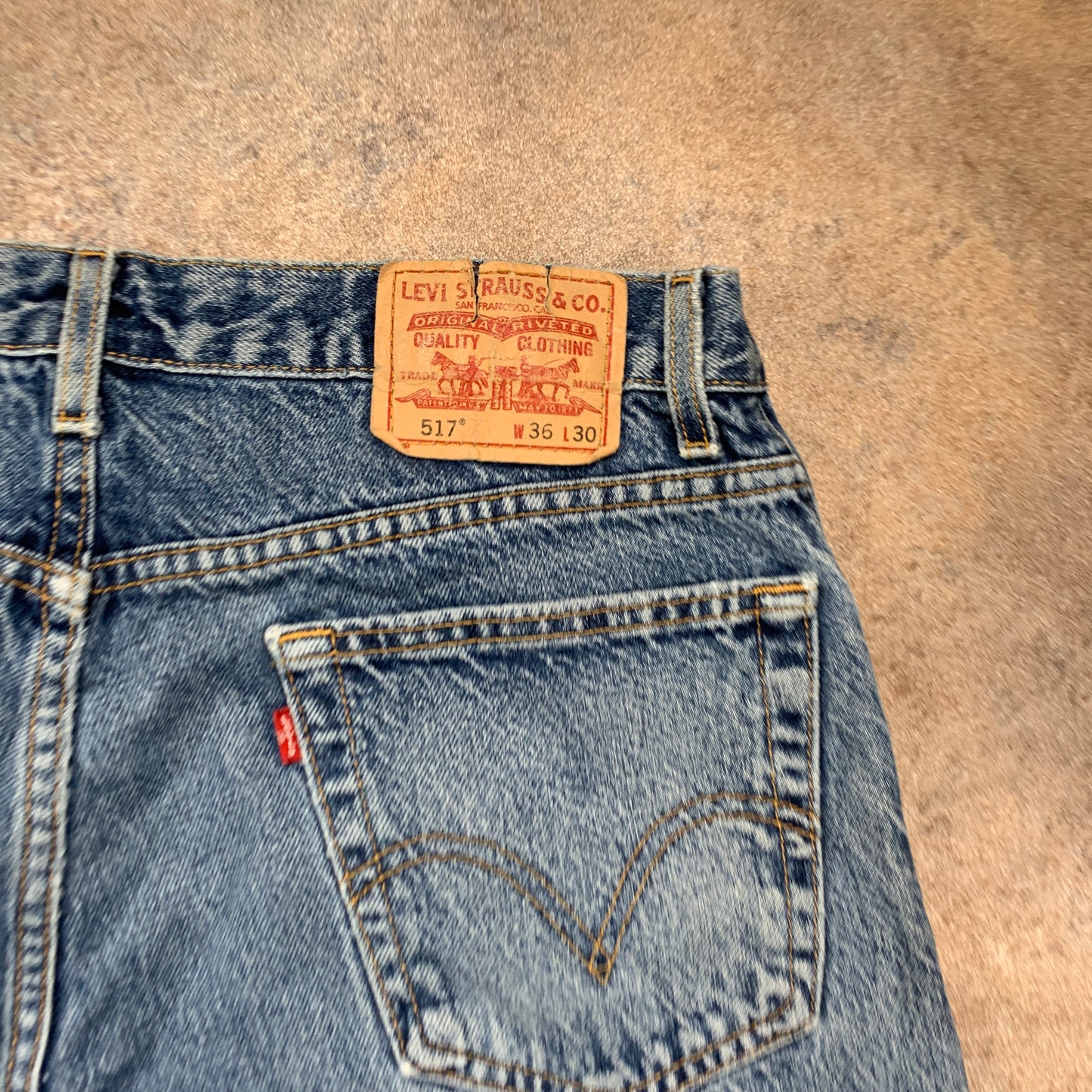 Vintage LEVI'S 517 Jeans W36 L30 Mens Bootcut Fit Blue