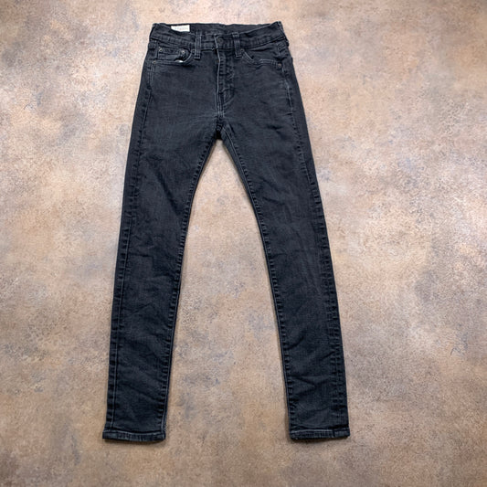 LEVI'S 519 Jeans W27 L29 Mens Skinny Fit Grey