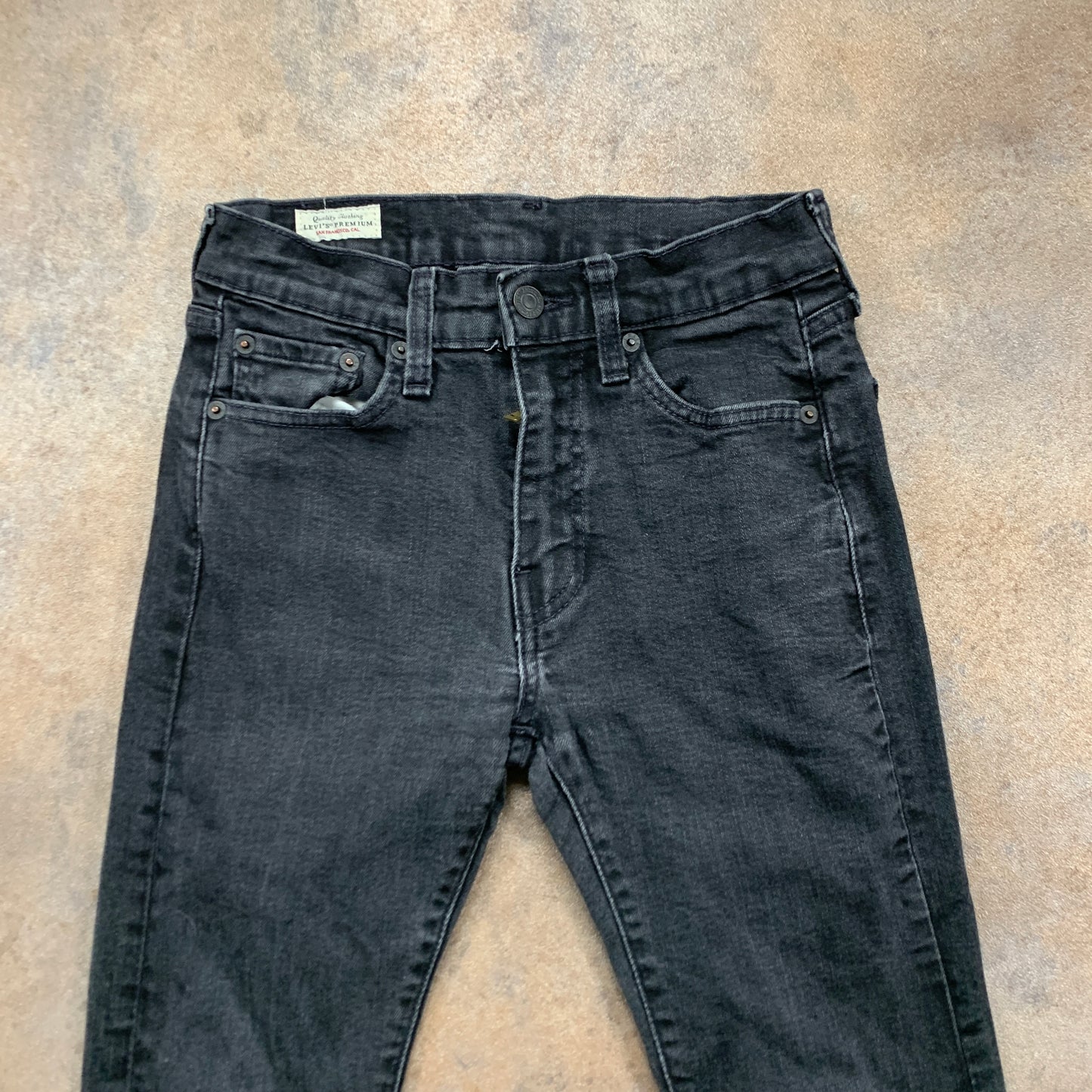 LEVI'S 519 Jeans W27 L29 Mens Skinny Fit Grey