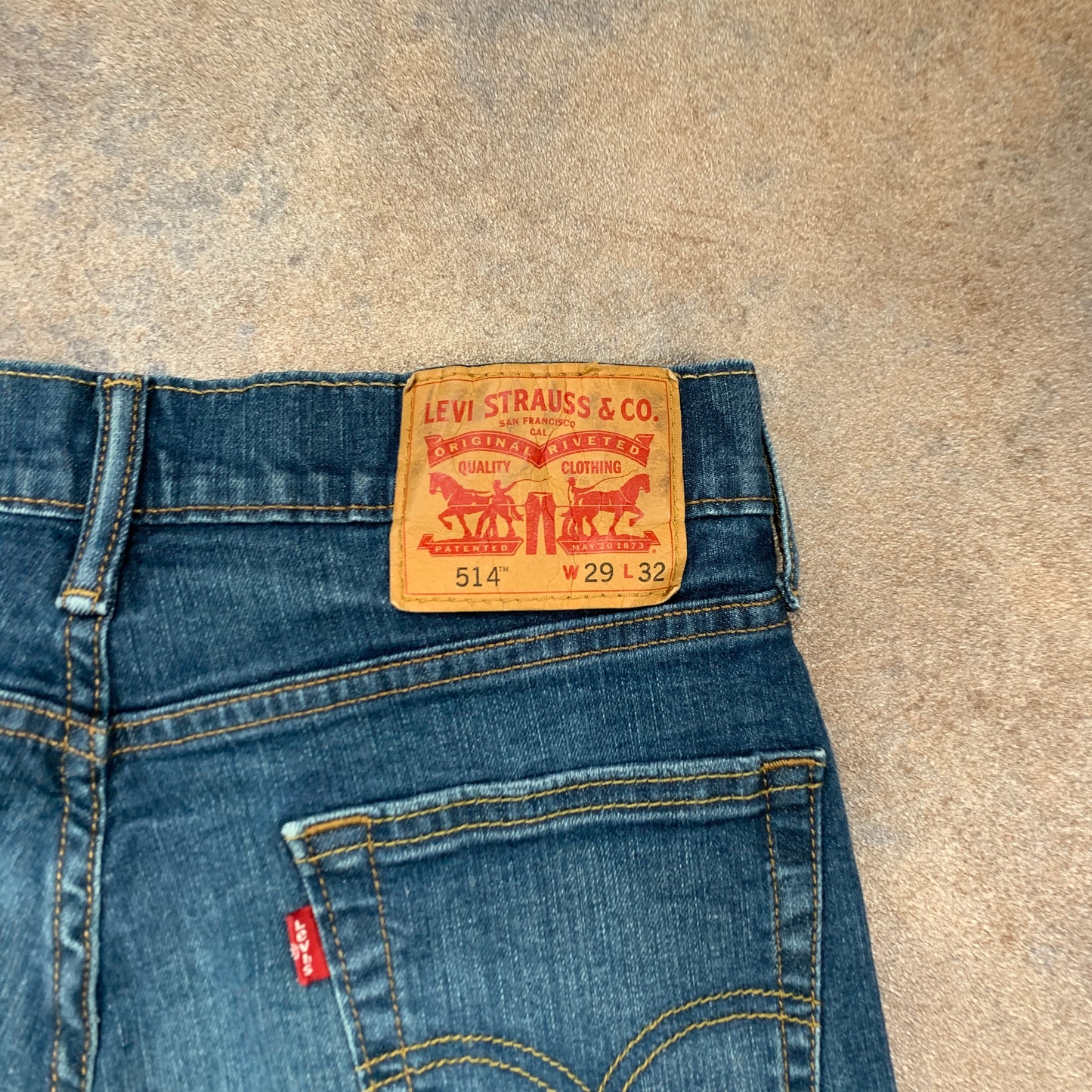 LEVI'S 514 Jeans W29 L31 Mens Regular Fit Straight Blue