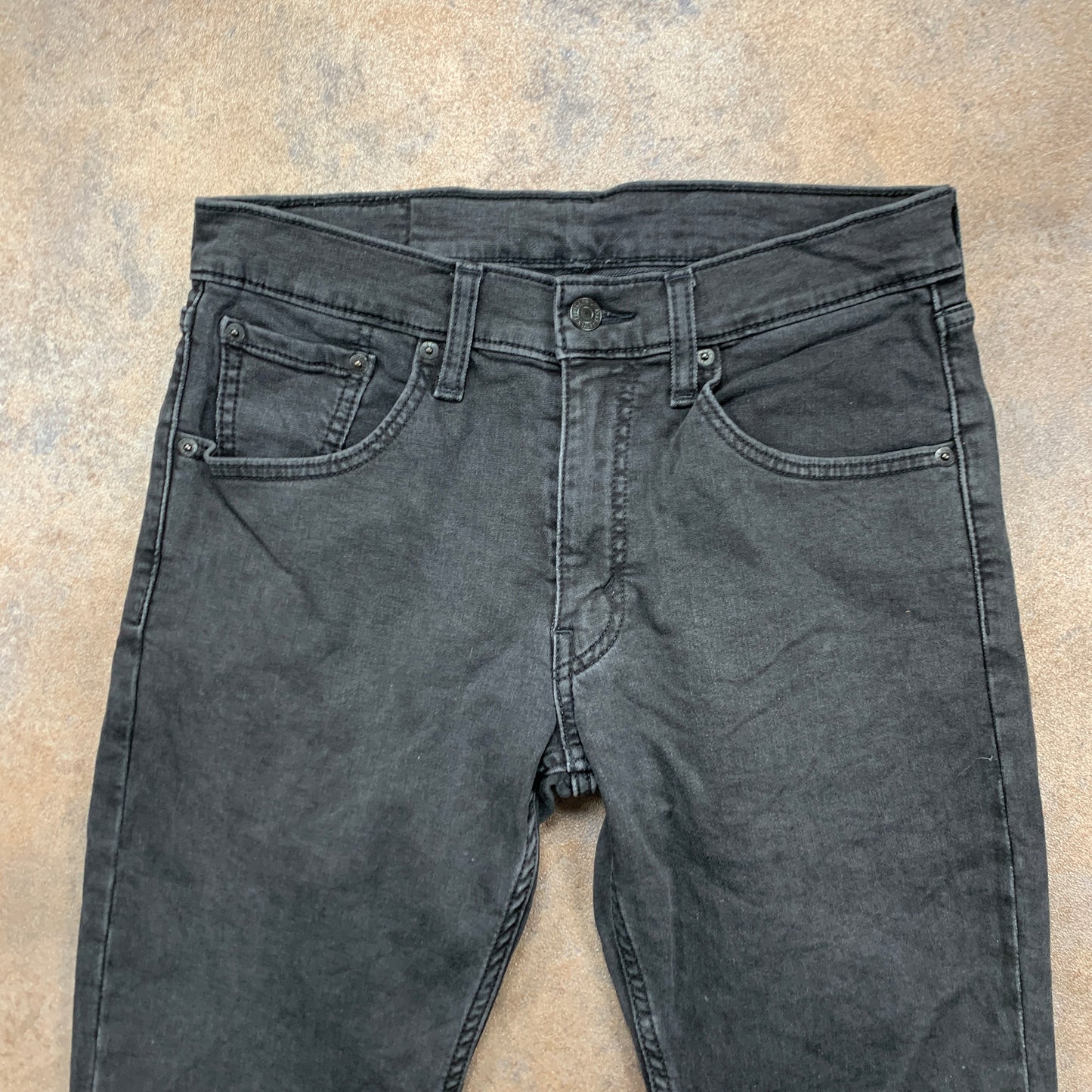 LEVI'S 65504 Jeans W30 L31 Mens Slim Fit Straight Grey