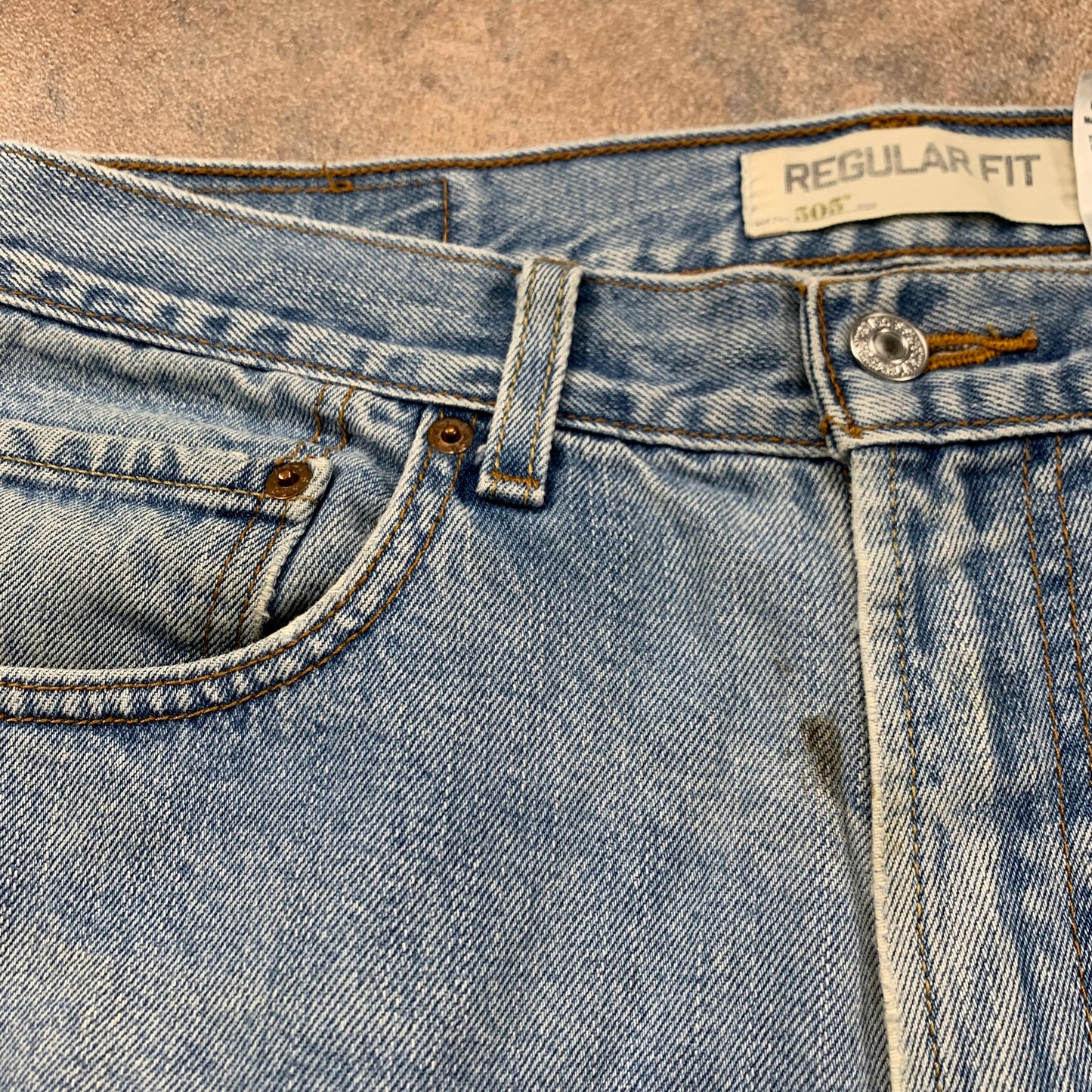 Vintage LEVI'S 505 Jeans W32 L27 Mens Regular Fit Straight Blue
