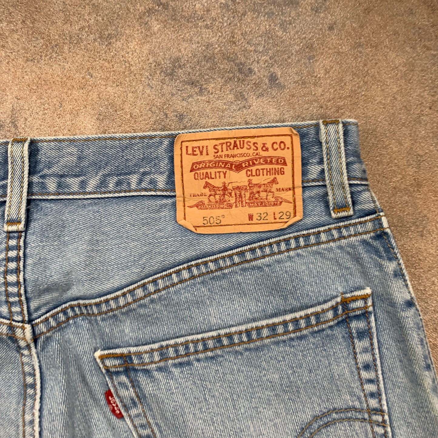 Vintage LEVI'S 505 Jeans W32 L27 Mens Regular Fit Straight Blue