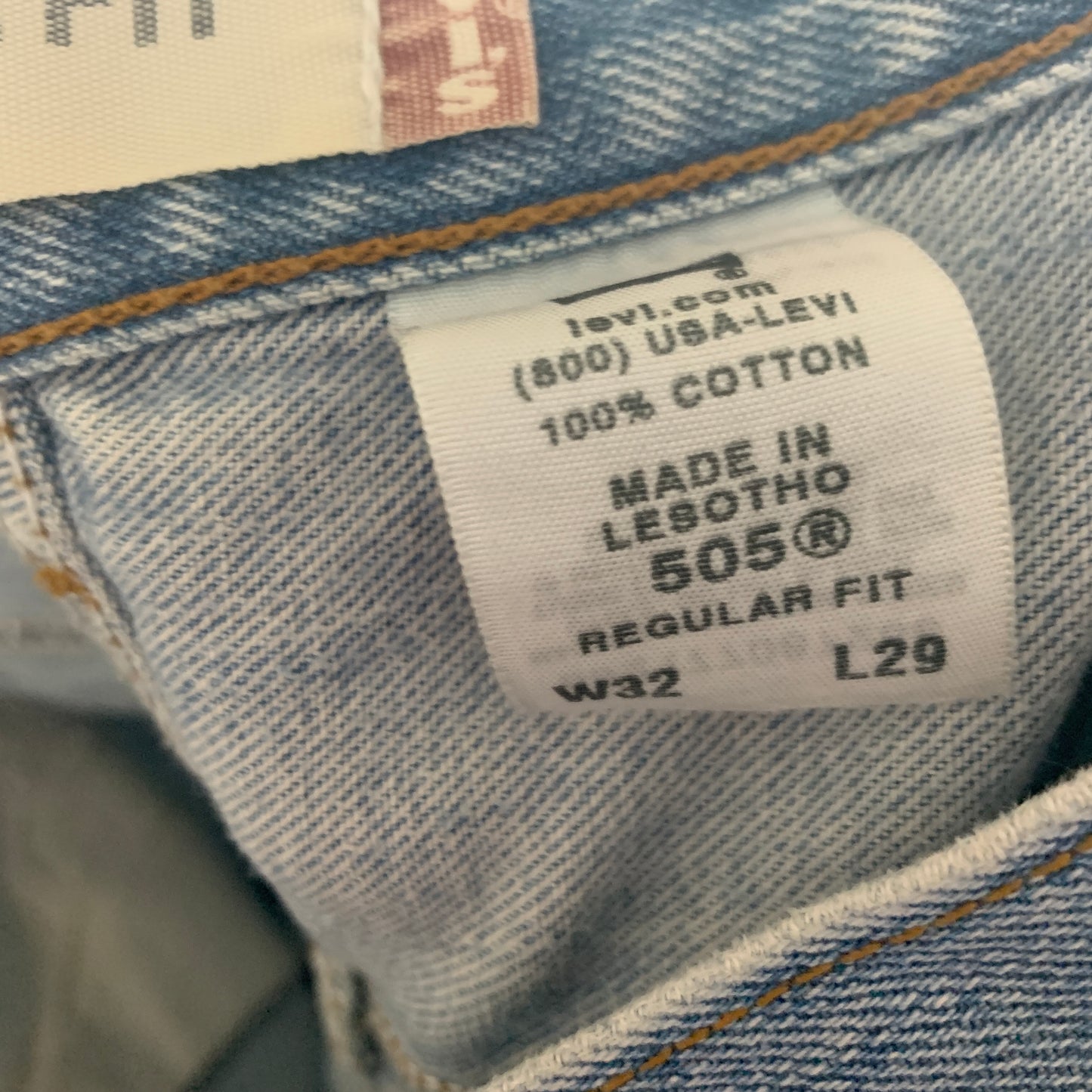 Vintage LEVI'S 505 Jeans W32 L27 Mens Regular Fit Straight Blue
