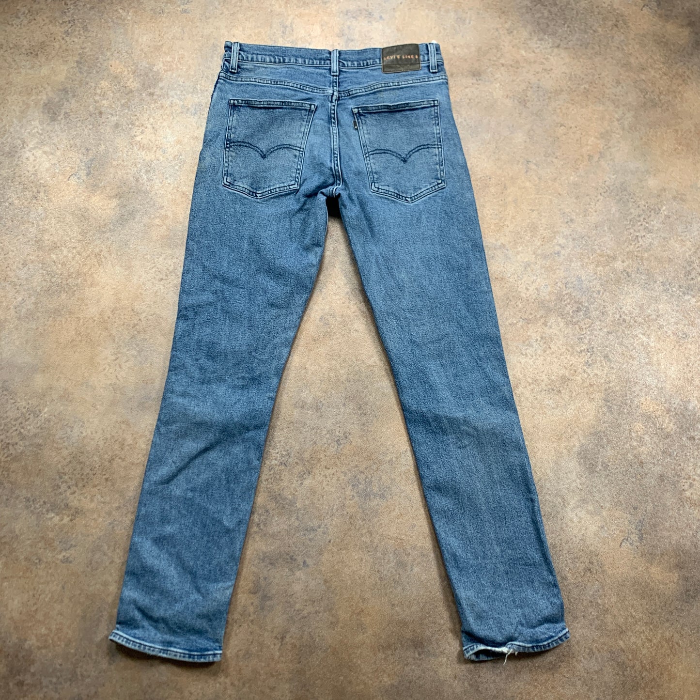LEVI'S Line 8 Jeans W32 L32 Mens Skinny Fit Blue