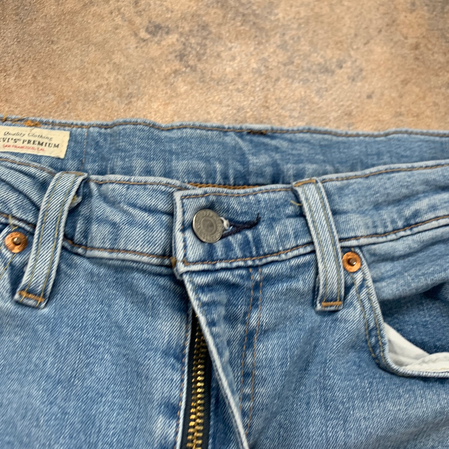 LEVI'S 510 Jeans W33 L28 Mens Skinny Fit Blue