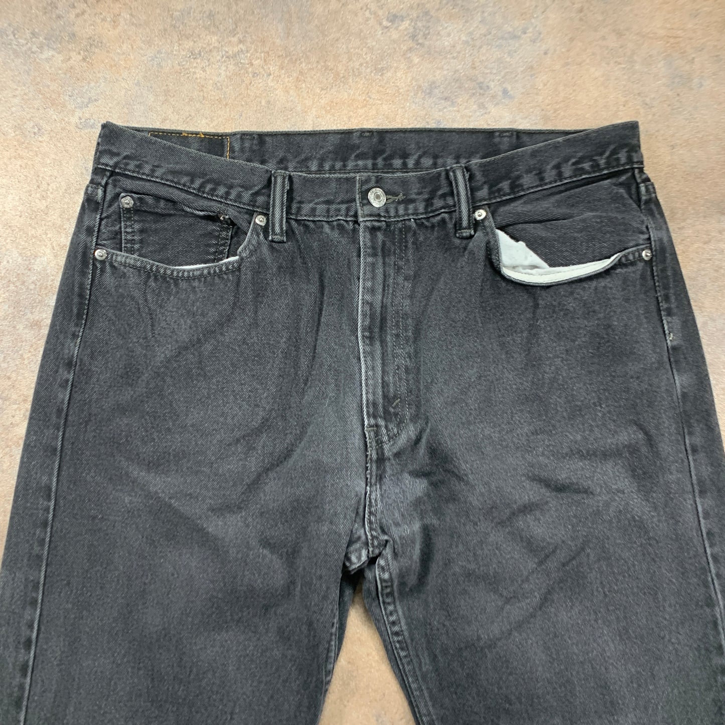 Vintage LEVI'S 505 Jeans W38 L30 Mens Regular Fit Straight Grey