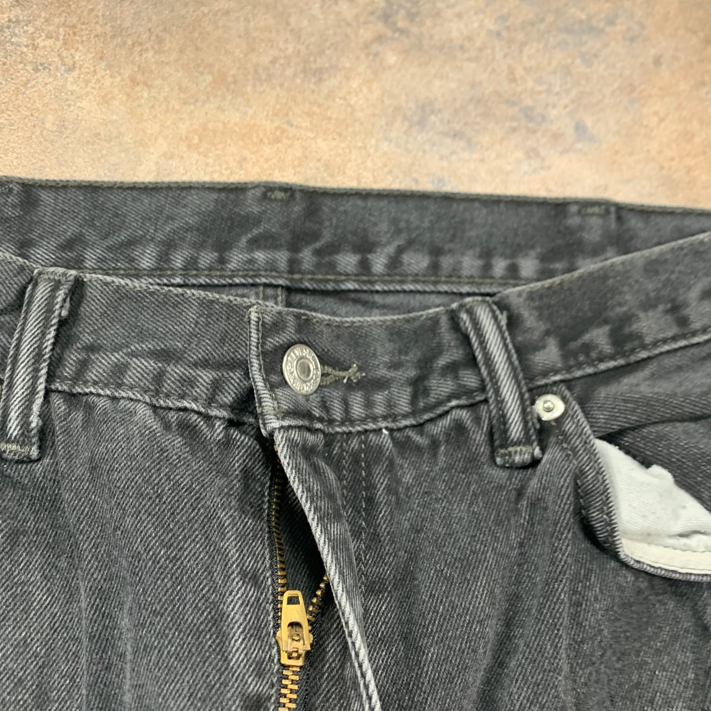 Vintage LEVI'S 505 Jeans W38 L30 Mens Regular Fit Straight Grey